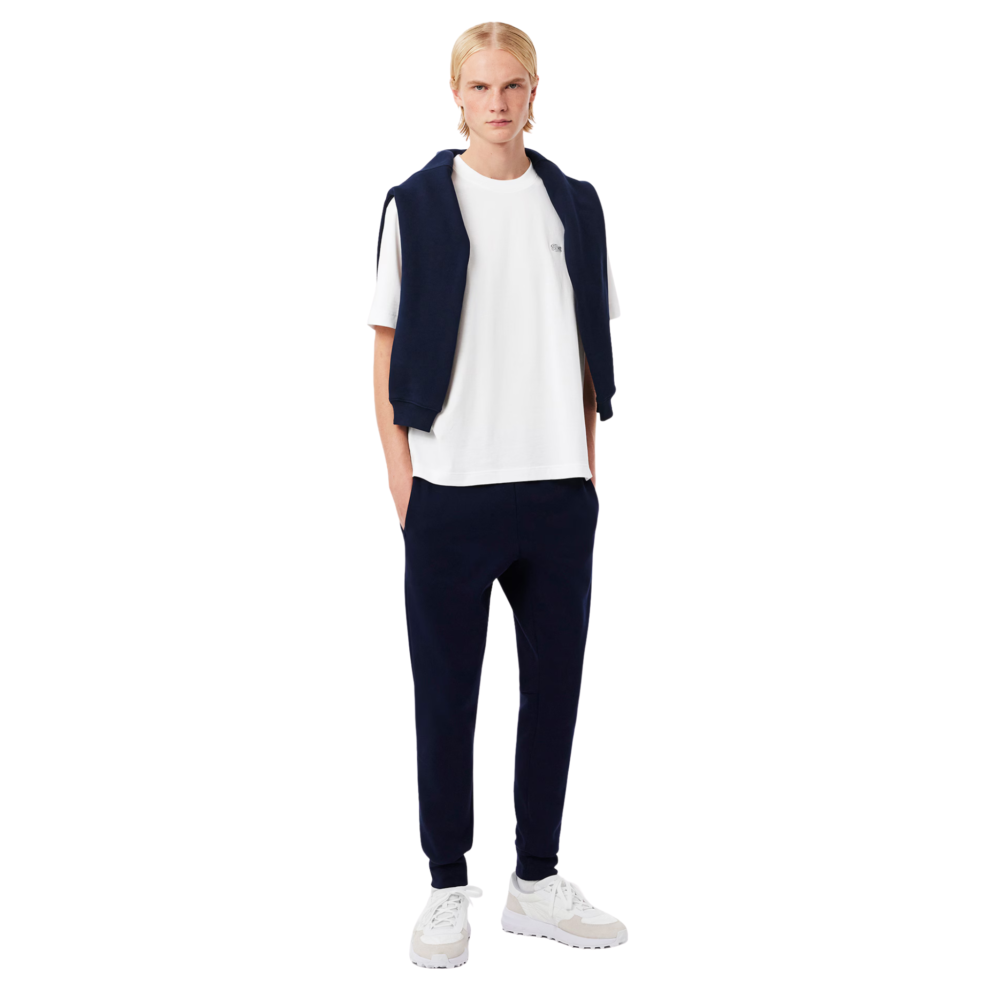Mens Lacoste White Loose Fit Heavy Jersey S/s T Shirt