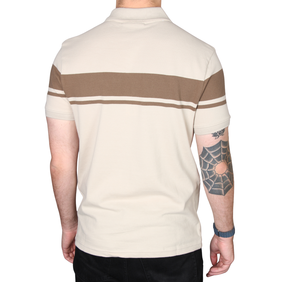 Mens Sergio Tacchini Peyote/Shitake/Gardenia Young Line S/s Polo