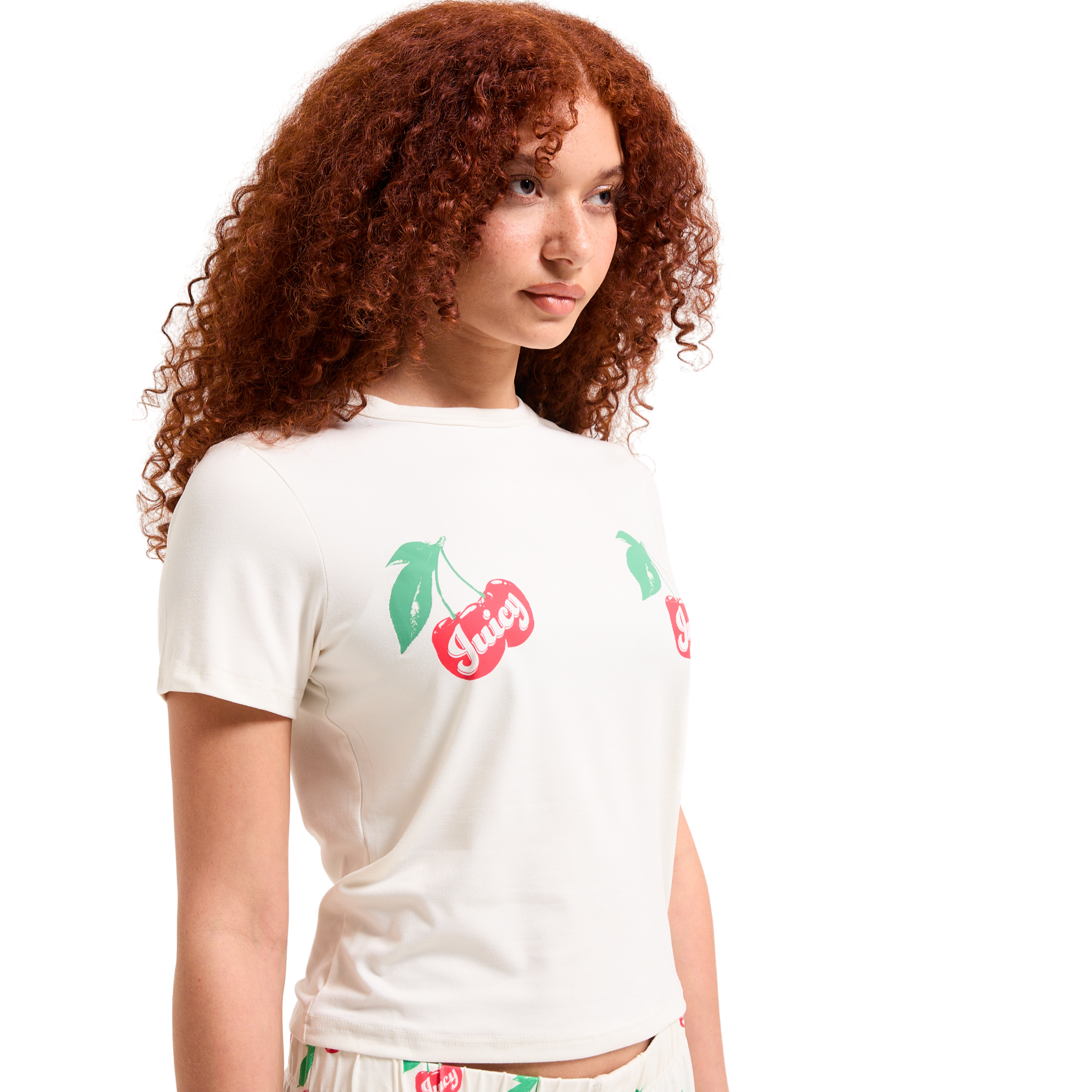 Womens Juicy Couture Sugar Swizzle Cherry S/s Pyjama Set