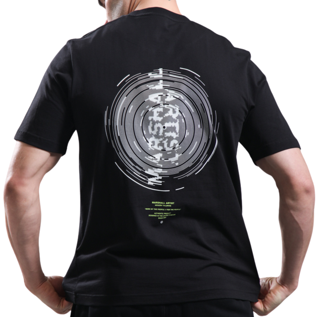 Mens Marshall Artist Black Space Face S/s T Shirt