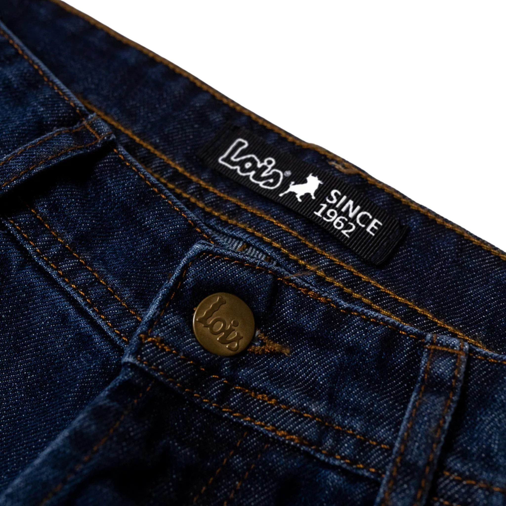 Mens Lois Dark Stone Wash Marvin Regular Fit Jeans