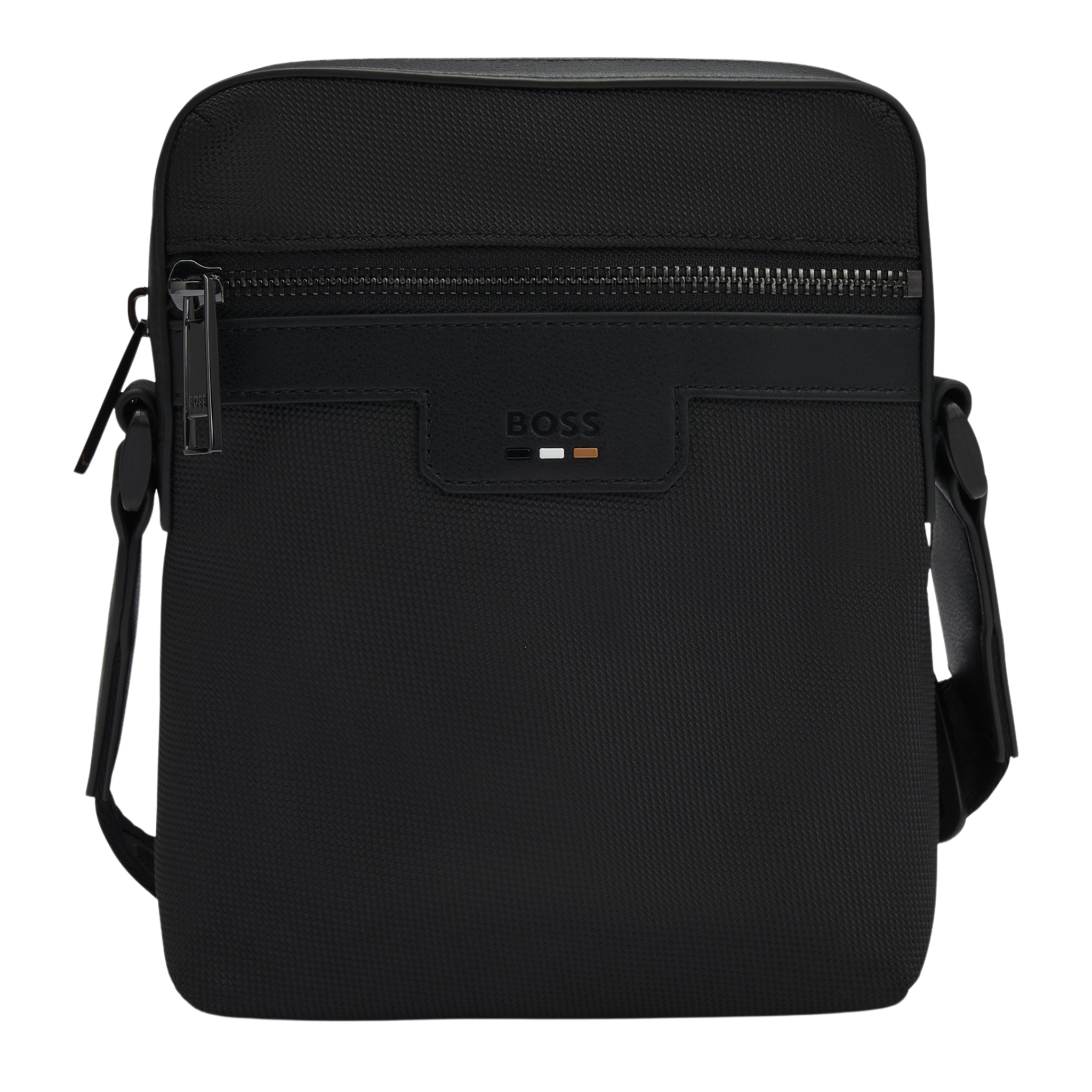 Mens BOSS Black Ray_N_NS Zip Crossbody Bag