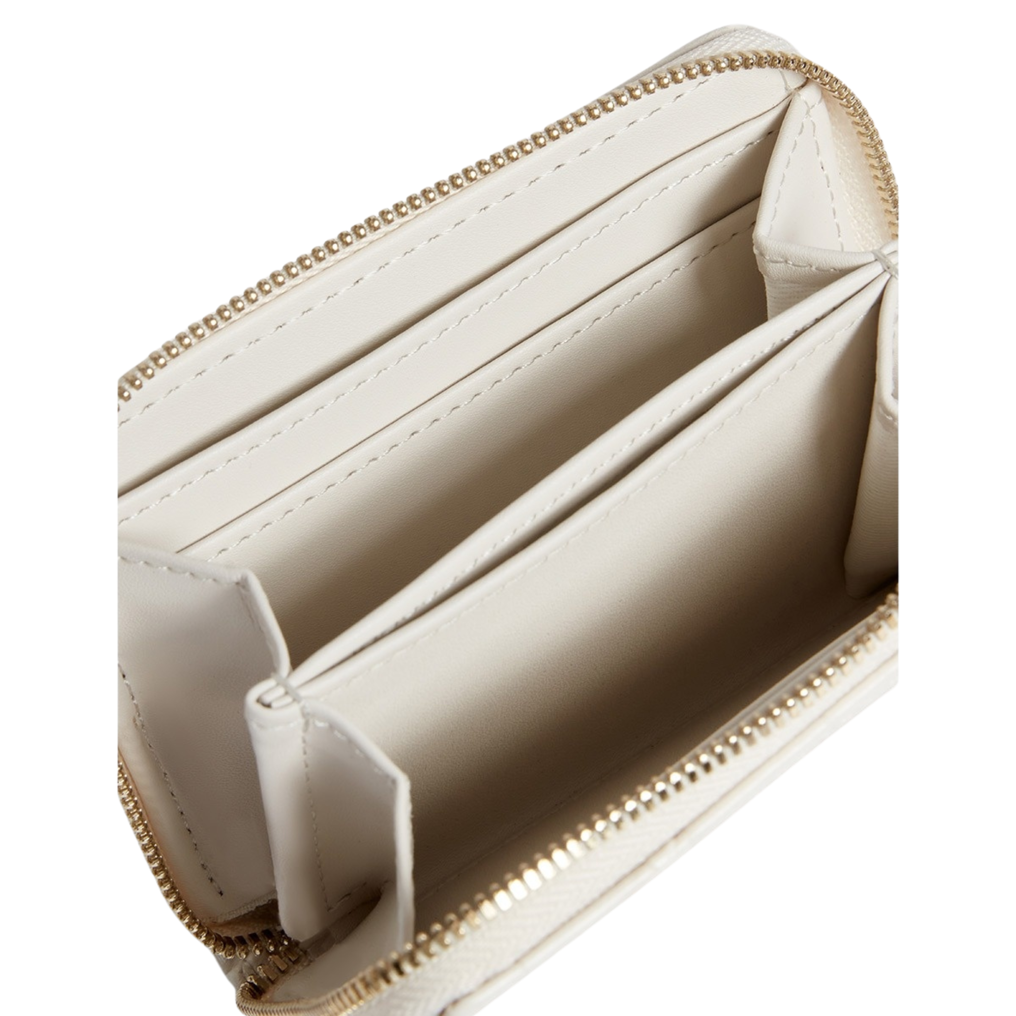 Womens Ted Baker Ivory Croc Effect Small Zip Around Purse