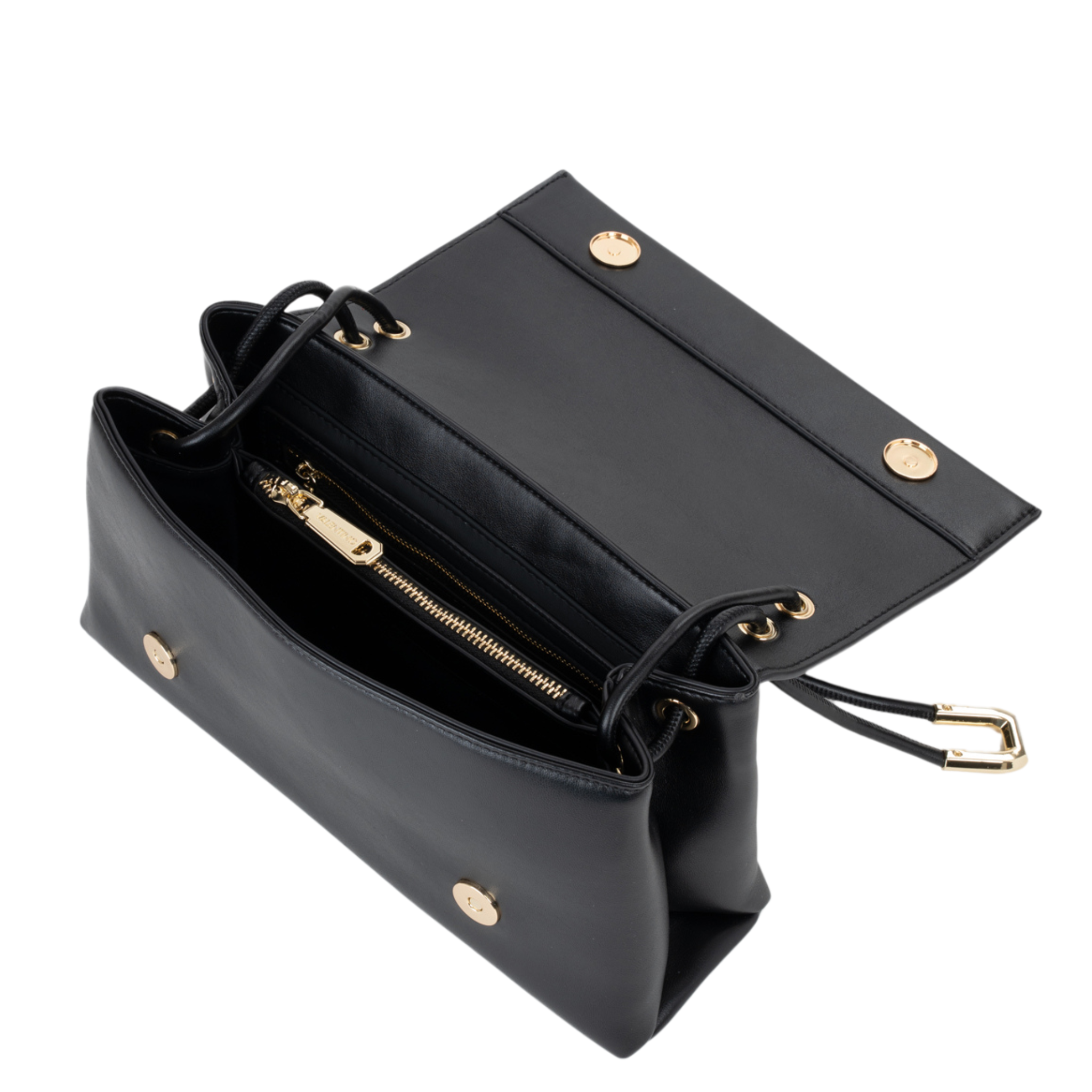 Womens Valentino Black Fable RE Shoulder Bag