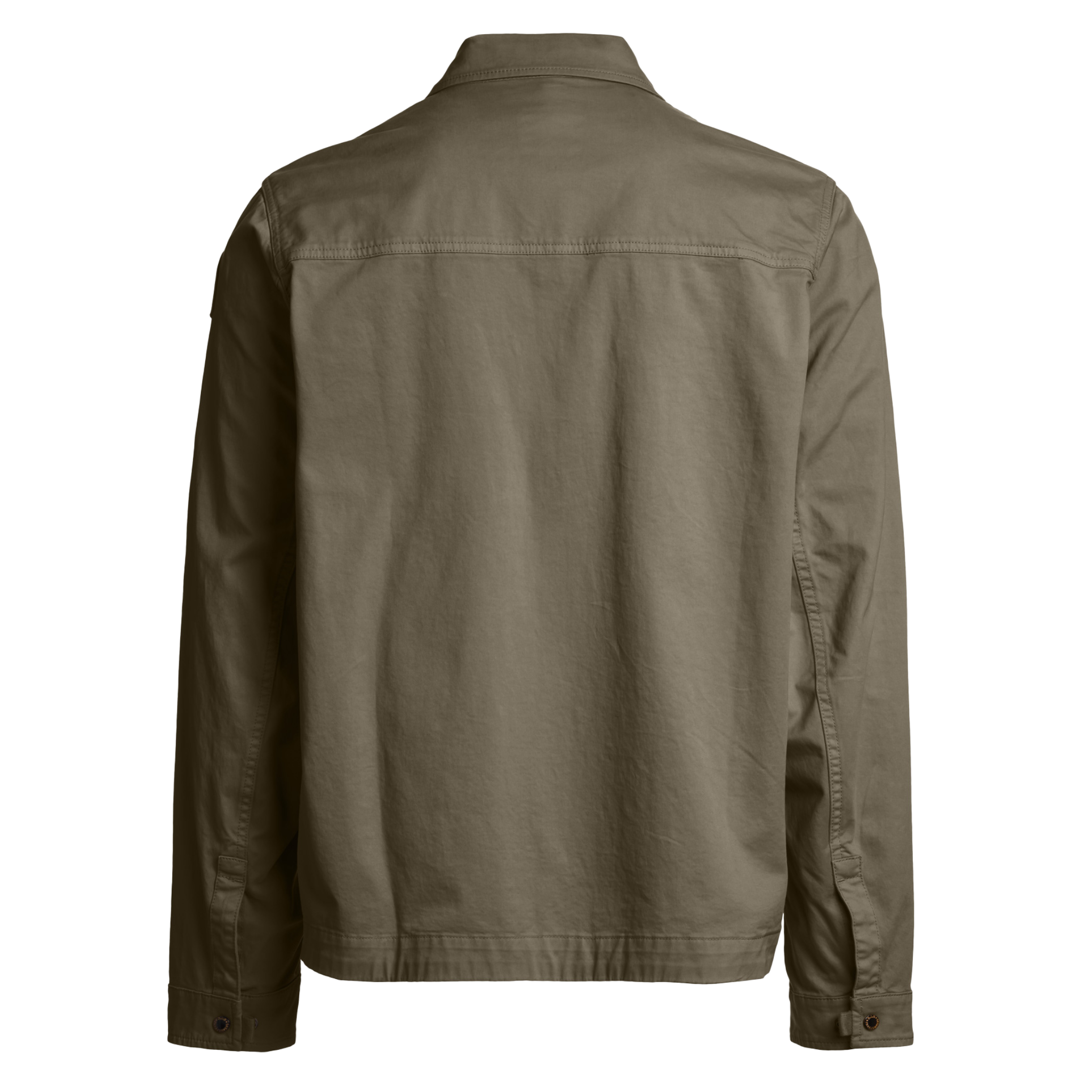 Mens Parajumpers Olive Grey Tel Pocket Overshirt