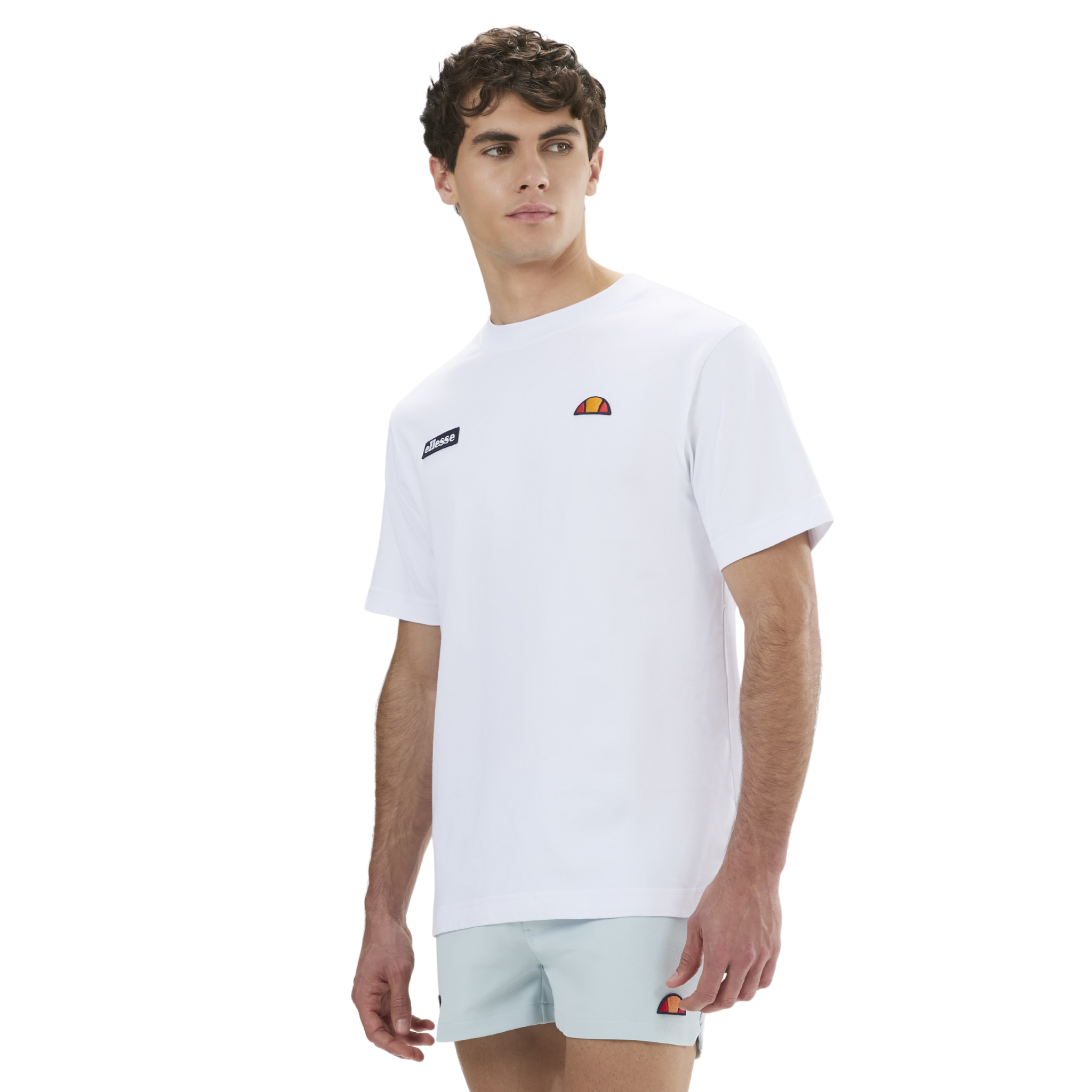 Mens Ellesse White Floran S/s T Shirt