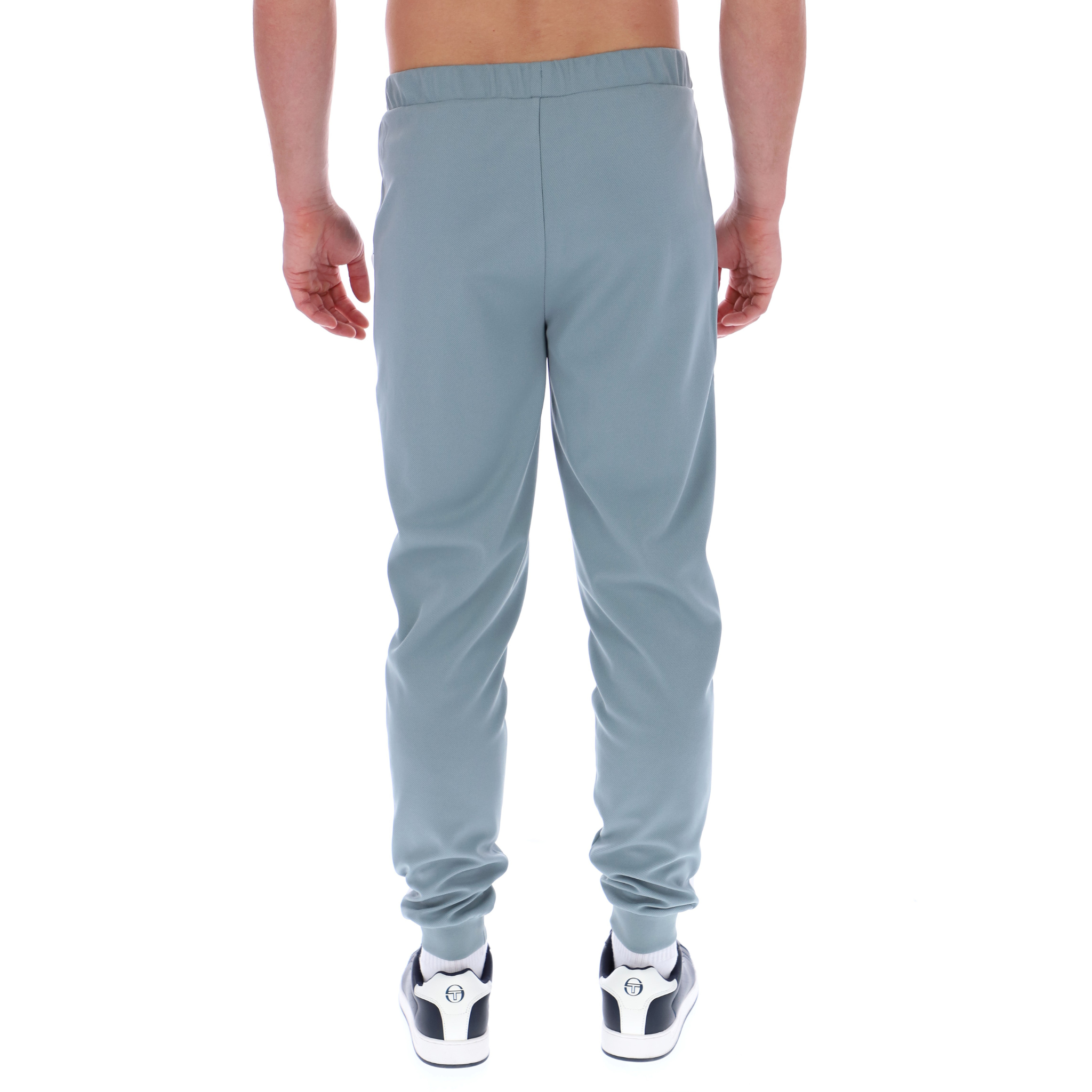 Mens Sergio Tacchini Lead/White Damarindo Track Pants