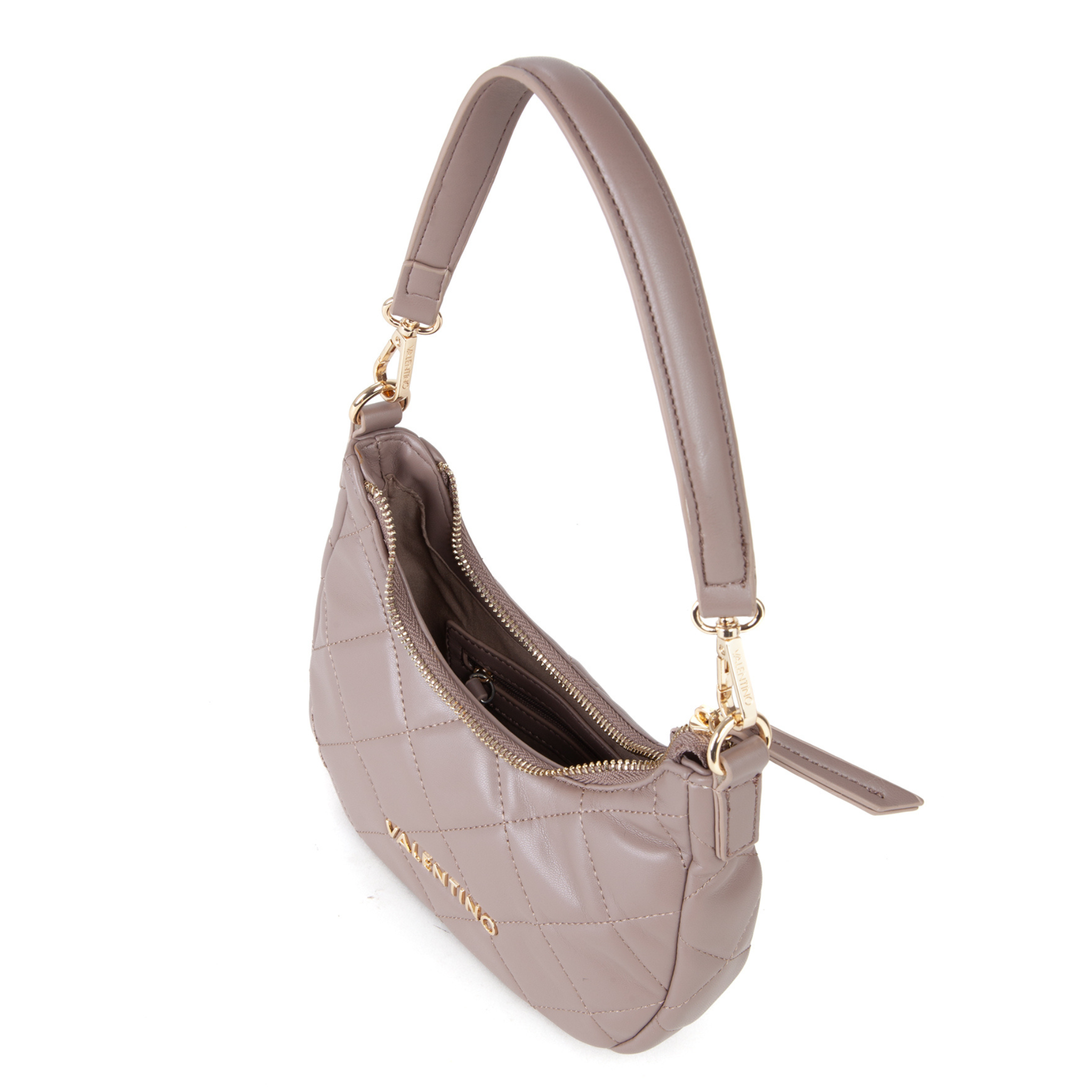 Womens Valentino Taupe Ocarina Hobo Bag
