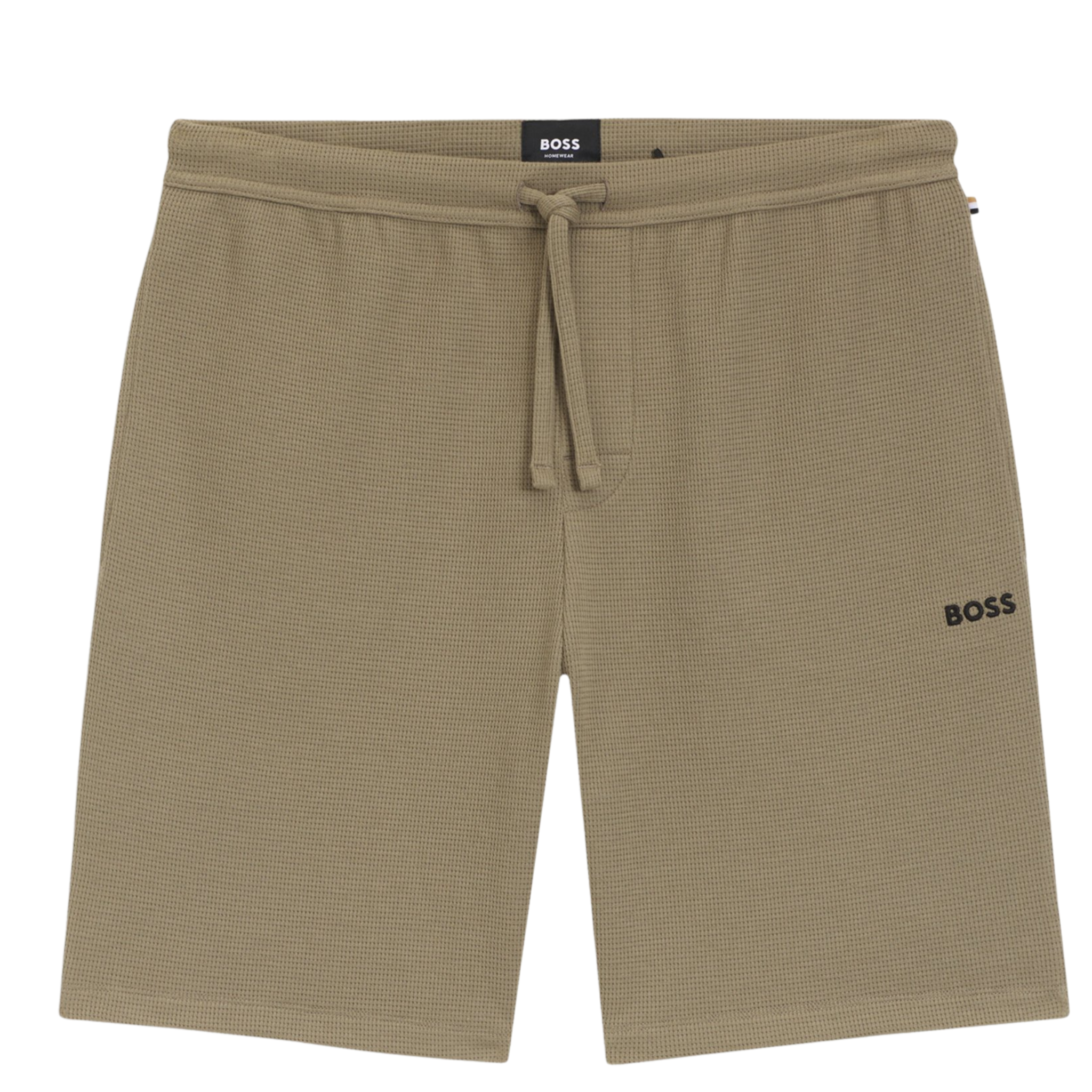 Mens BOSS Brown Waffle Shorts
