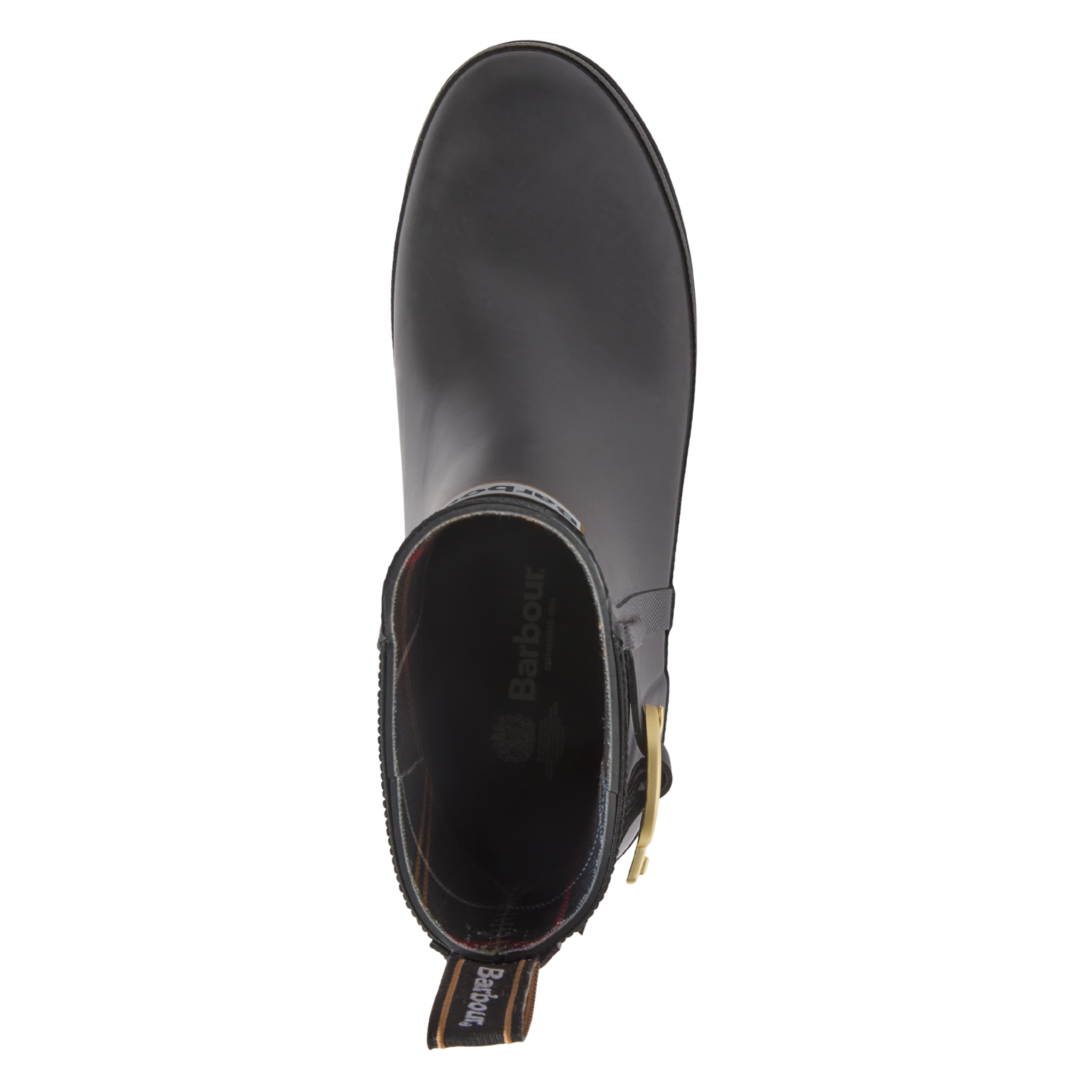 Womens Barbour Black Hepburn Ankle Welly