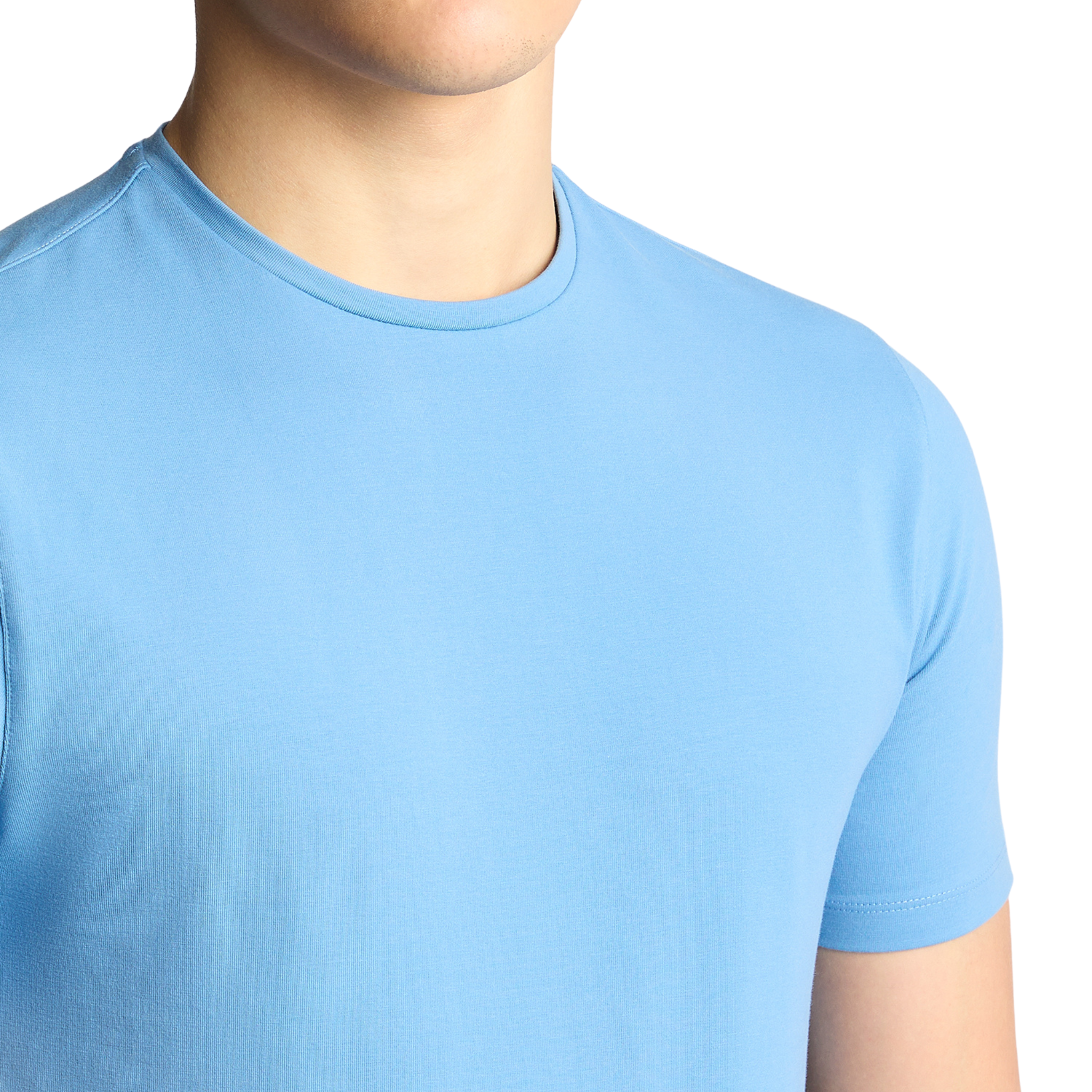 Mens Remus Uomo Blue Cotton Stretch S/s T Shirt