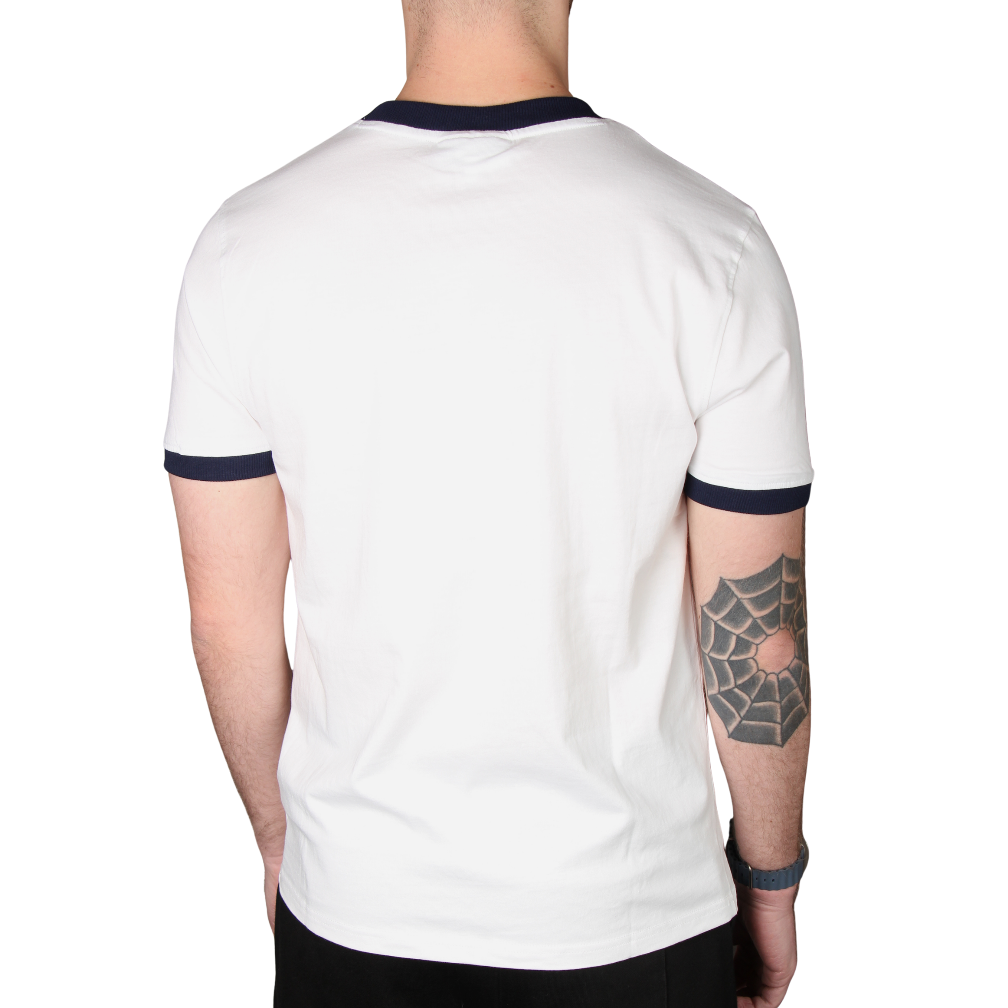 Mens Sergio Tacchini White/Maritime Blue/Adrenaline Rush Supermac S/s T Shirt