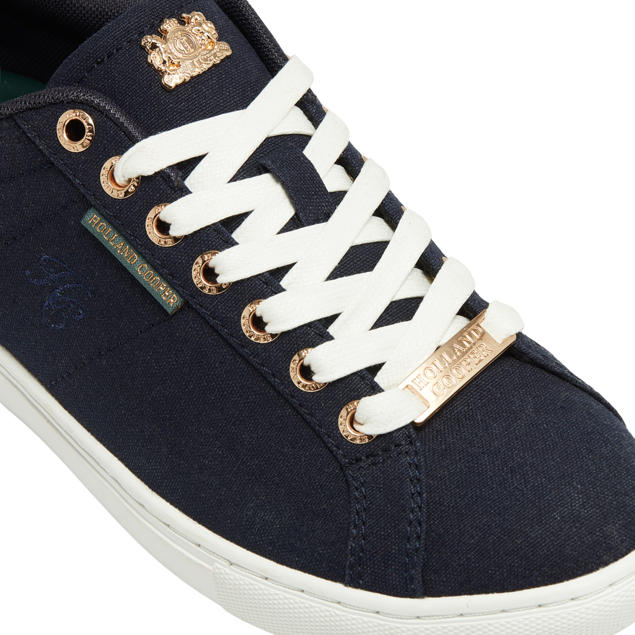 Womens Holland Cooper Ink Navy Chelsea Court Trainers
