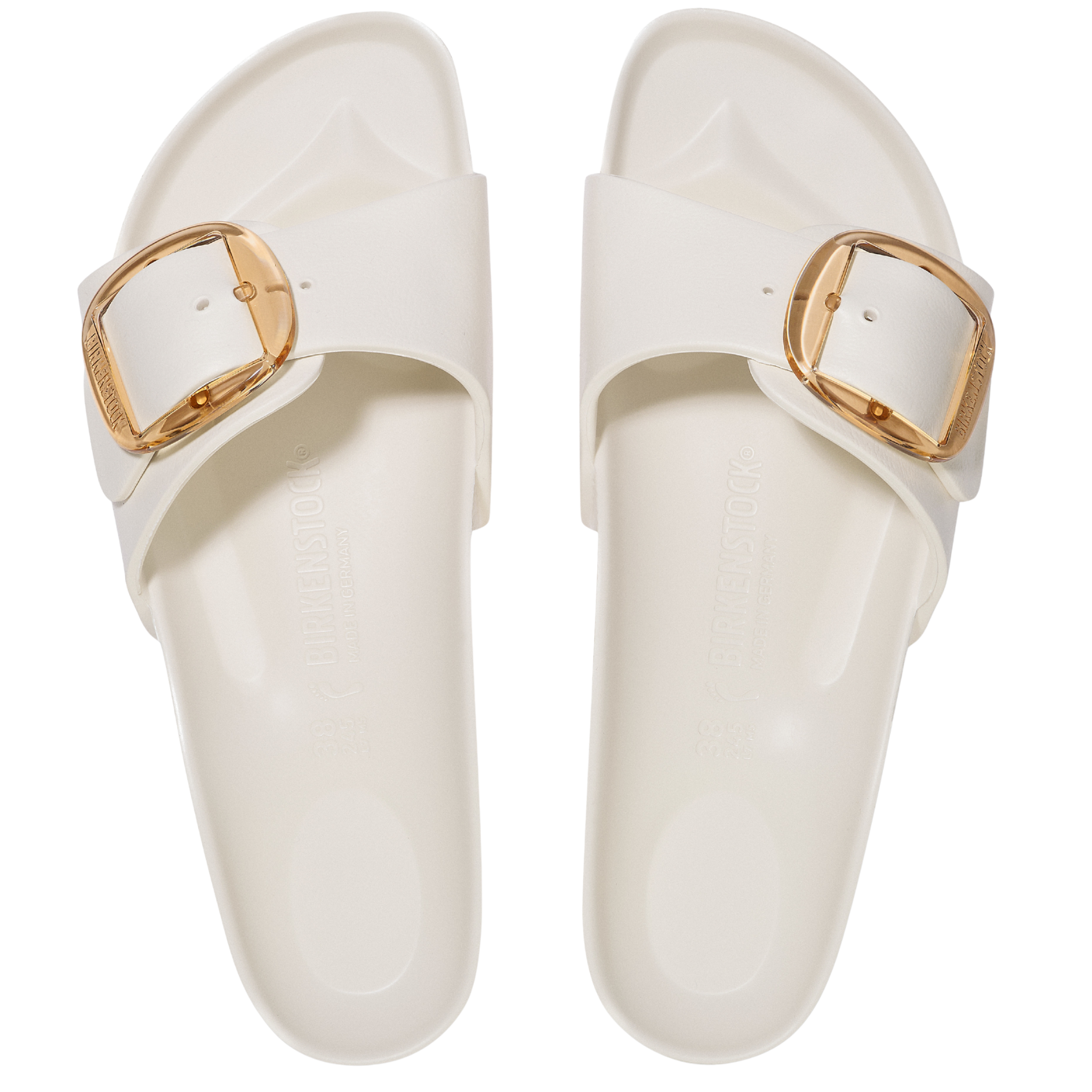 Womens Birkenstock Eggshell Madrid Big Buckle EVA Sandals