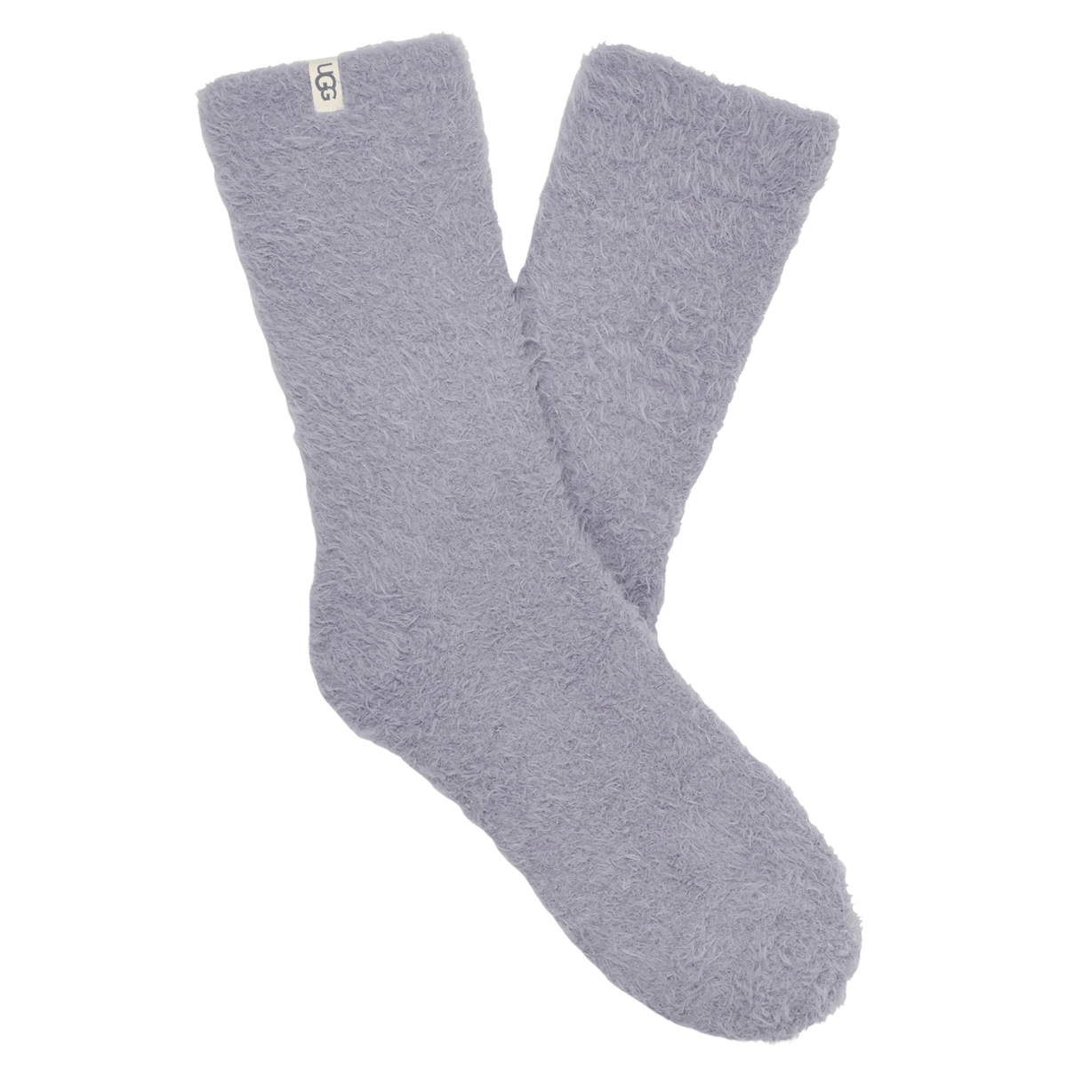 Womens UGG Cloudy Grey Teddi Cozy Crew Socks