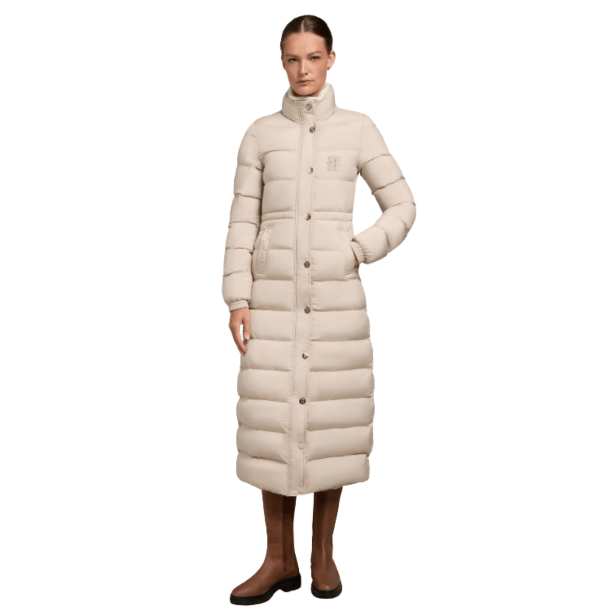 Womens Holland Cooper Putty Milton Longline Padded Coat