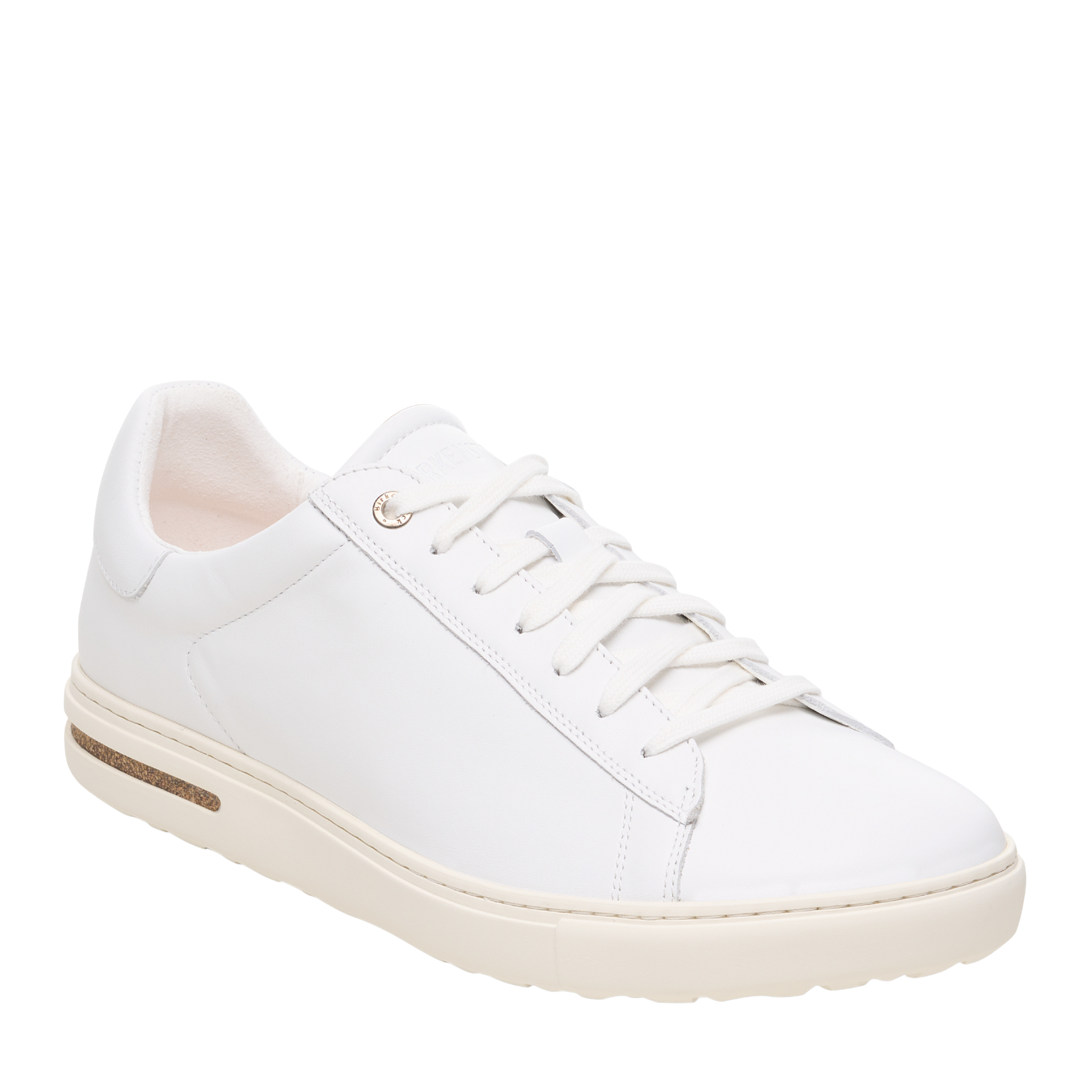 Womens Birkenstock White Bend Low Leather Trainers