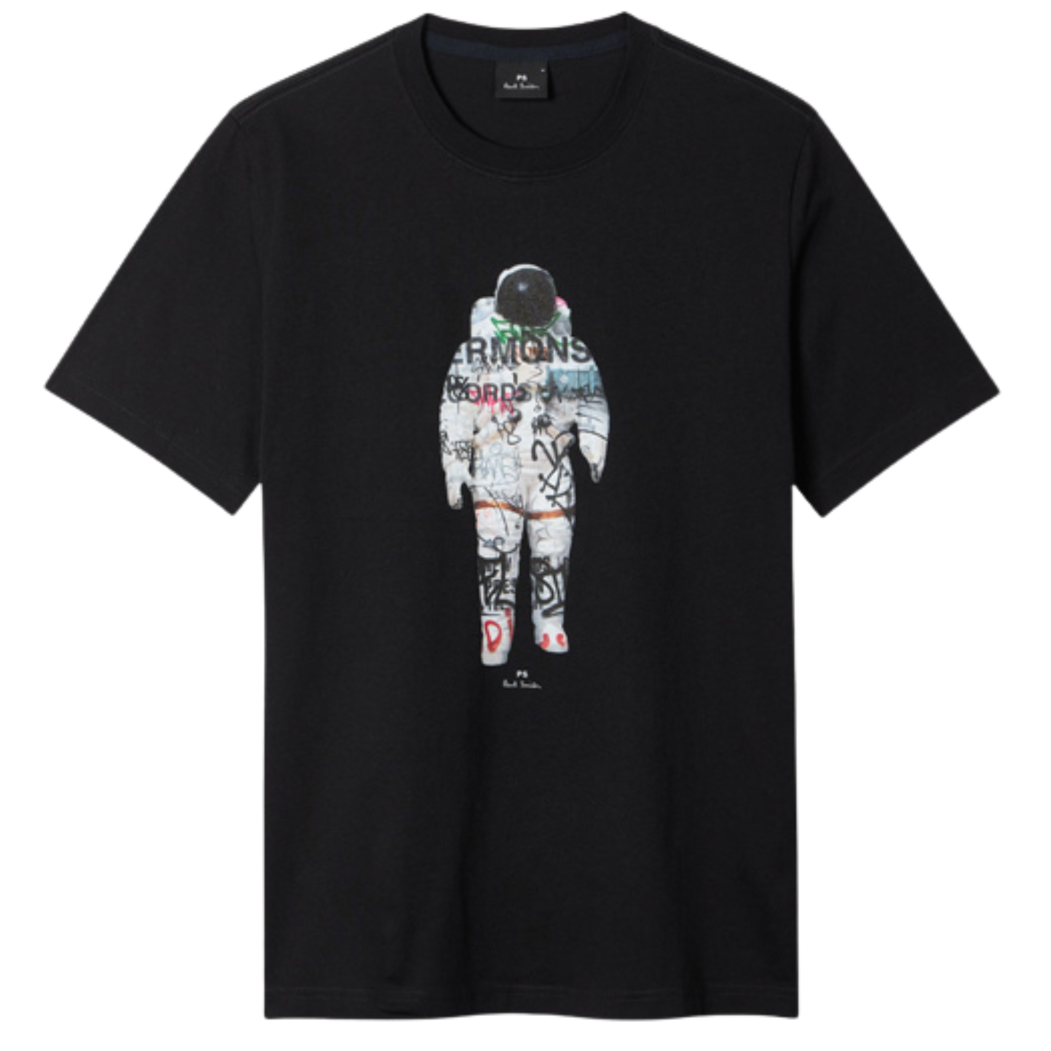 Mens Paul Smith Black Astronaut S/s T Shirt