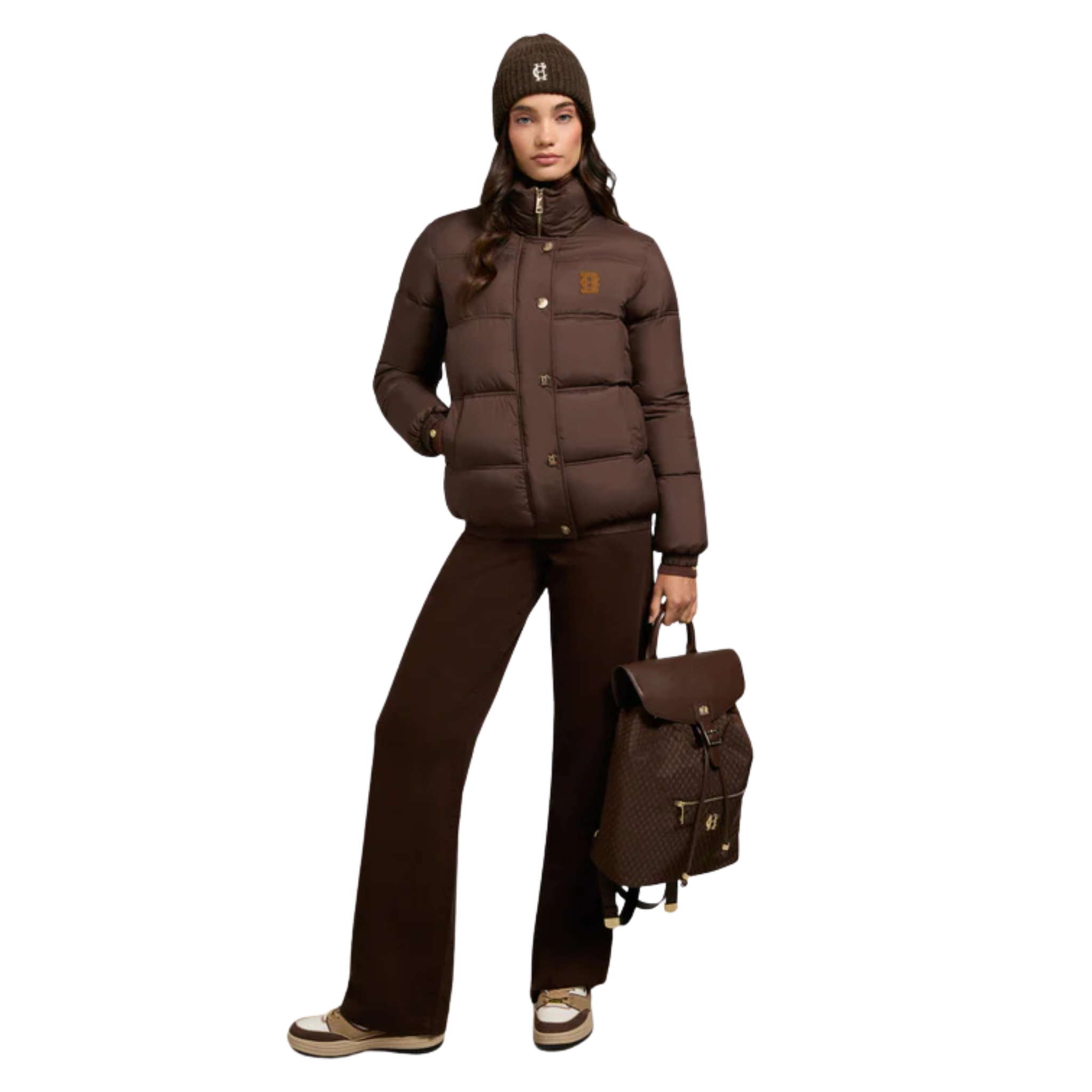 Womens Holland Cooper Chocolate Milton Padded Jacket