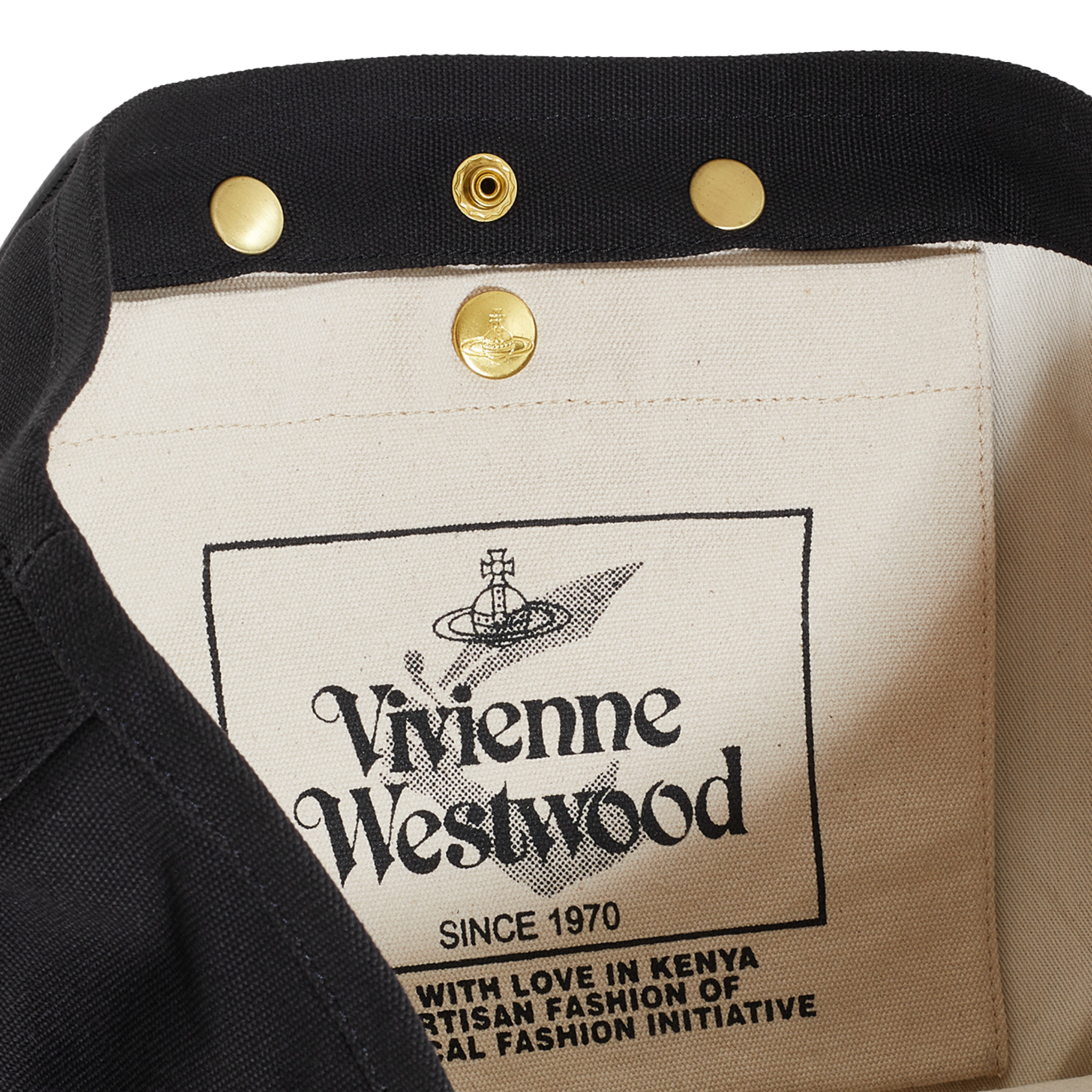 Womens Vivienne Westwood Black Utility Small Shopper Bag