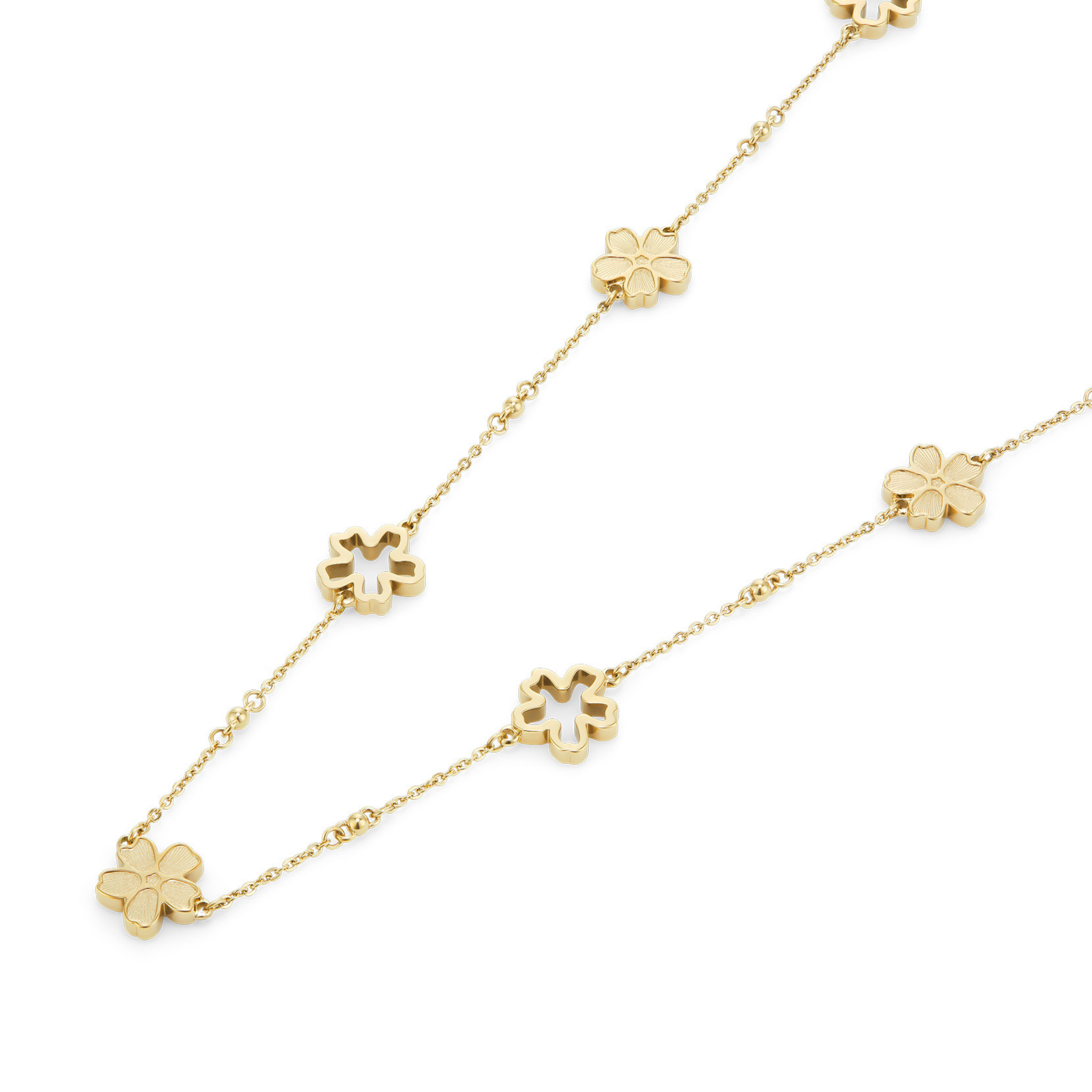 Womens Olivia Burton Gold Floral Forget Me Not Necklace