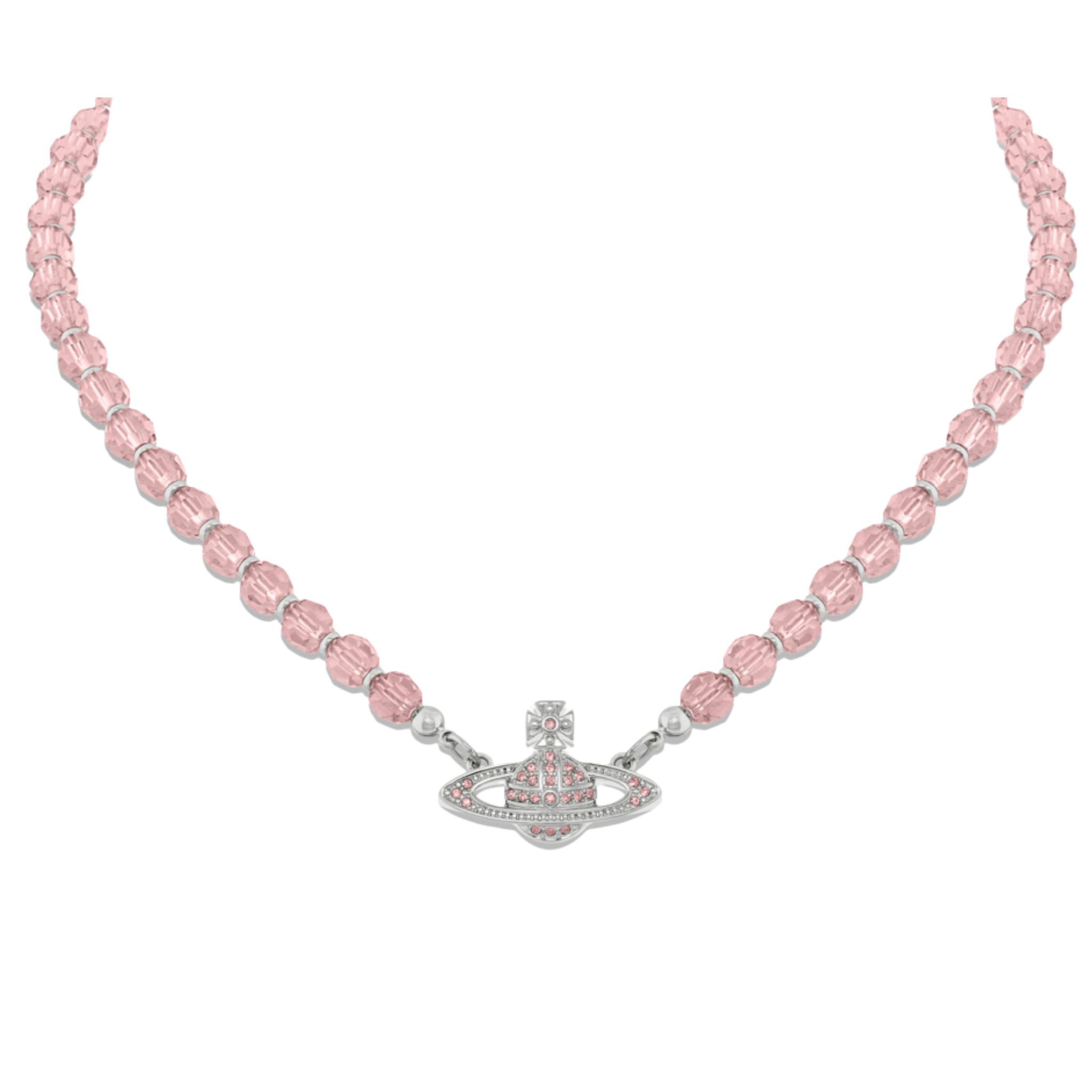 Vivienne Westwood Platinum/Vintage Rose Messaline Choker