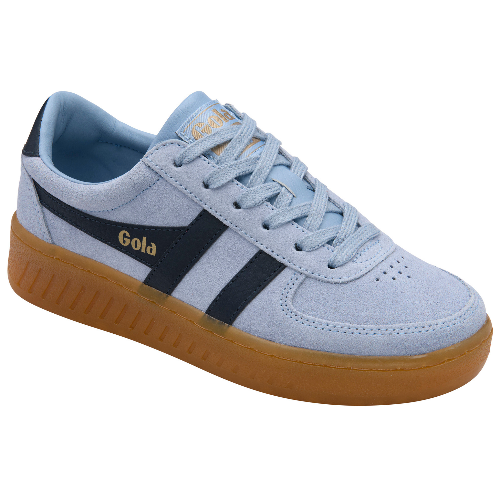 Womens Gola Air/Navy/Gum Grandslam Suede Trainers
