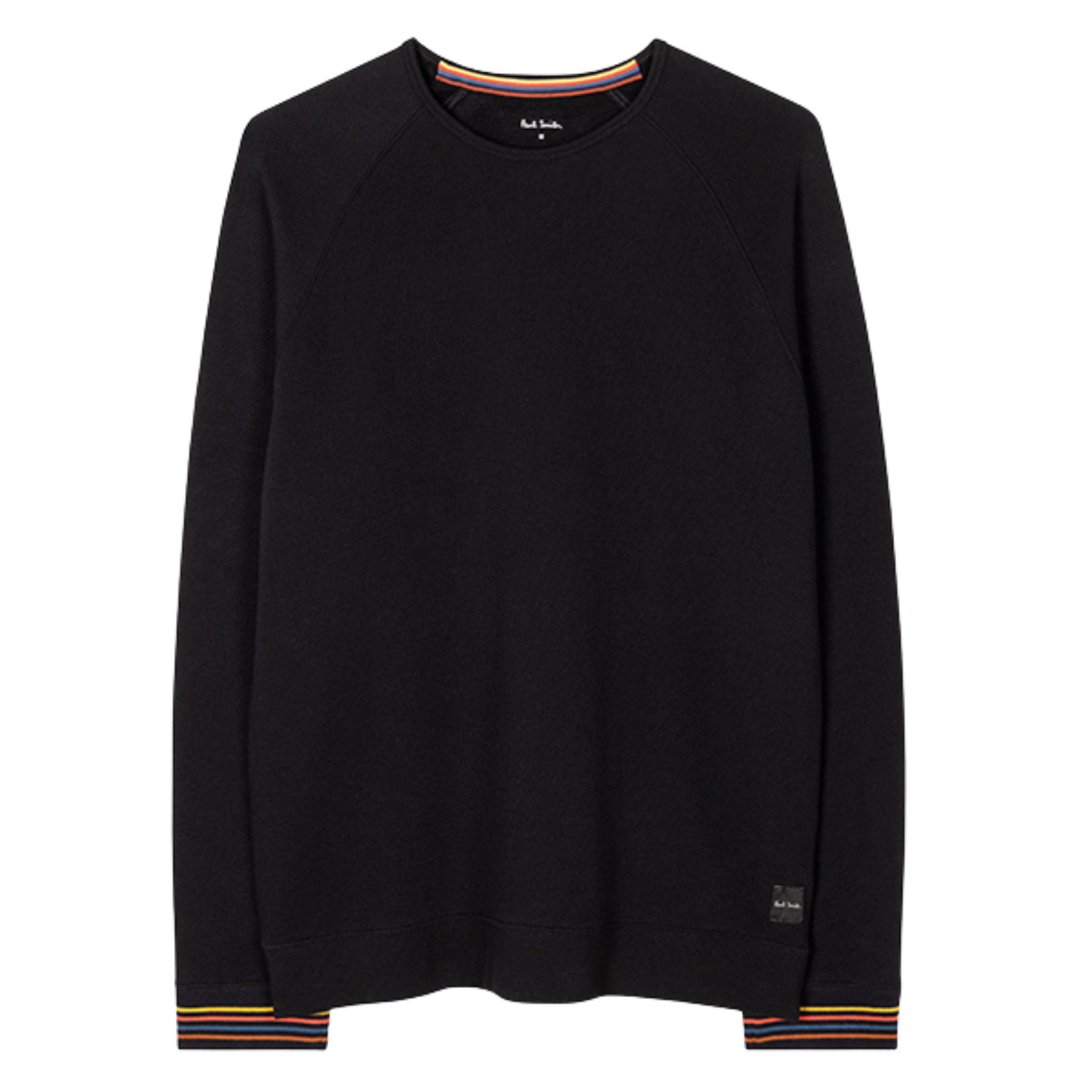 Mens Paul Smith Black Artist Rib Lounge Sweatshirt