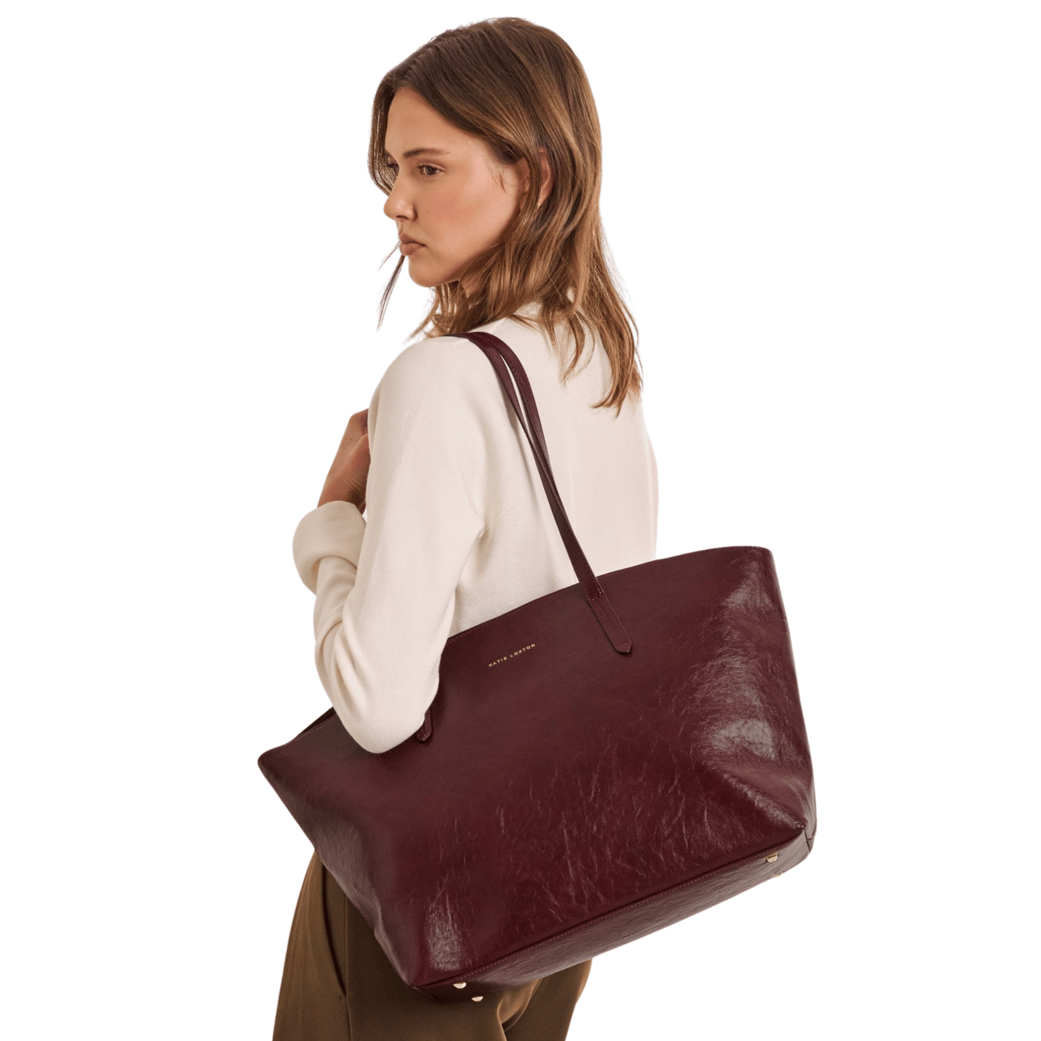 Womens Katie Loxton Cherry Distressed Harlyn Tote Bag