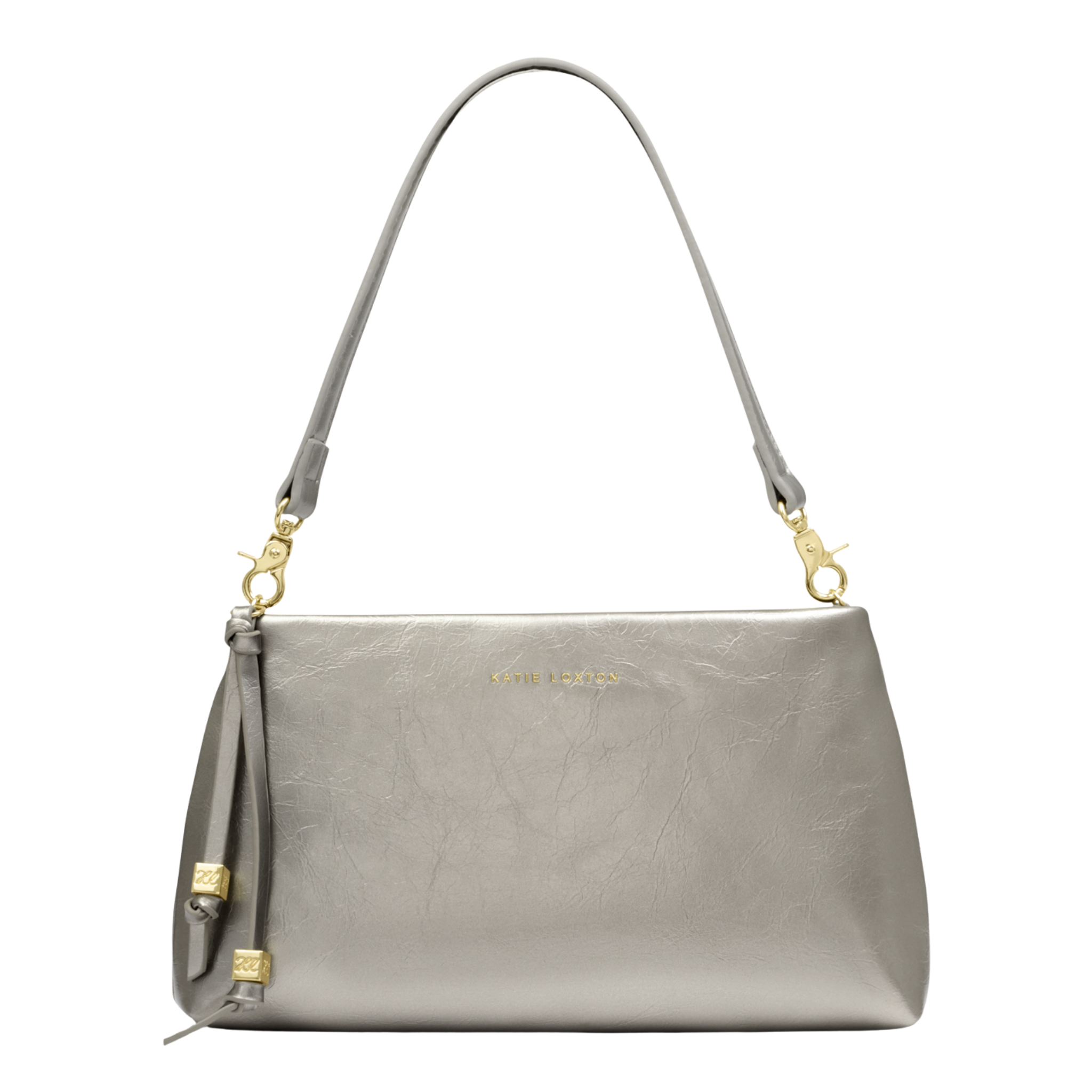 Womens Katie Loxton Pewter Nova Clutch Shoulder Bag