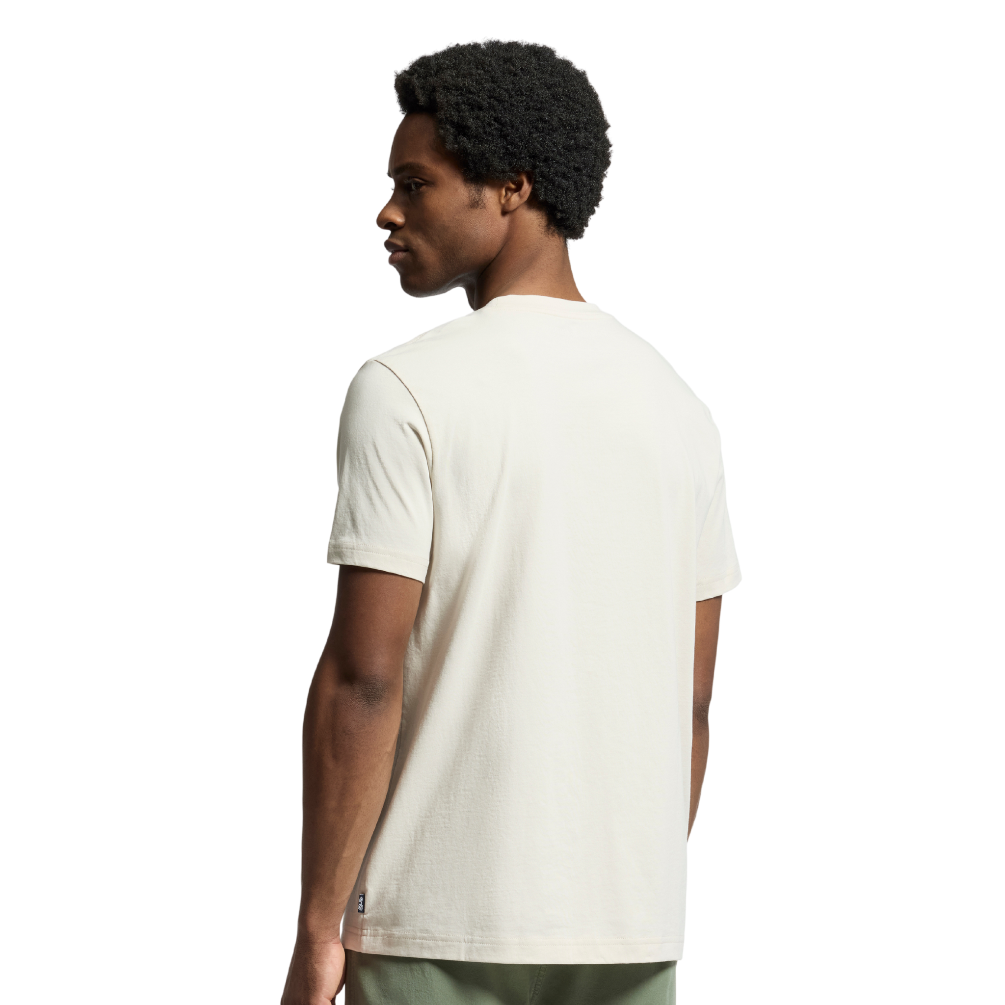 Mens Psycho Bunny Natural Linen Baxter Embroidered Graphic S/s T Shirt