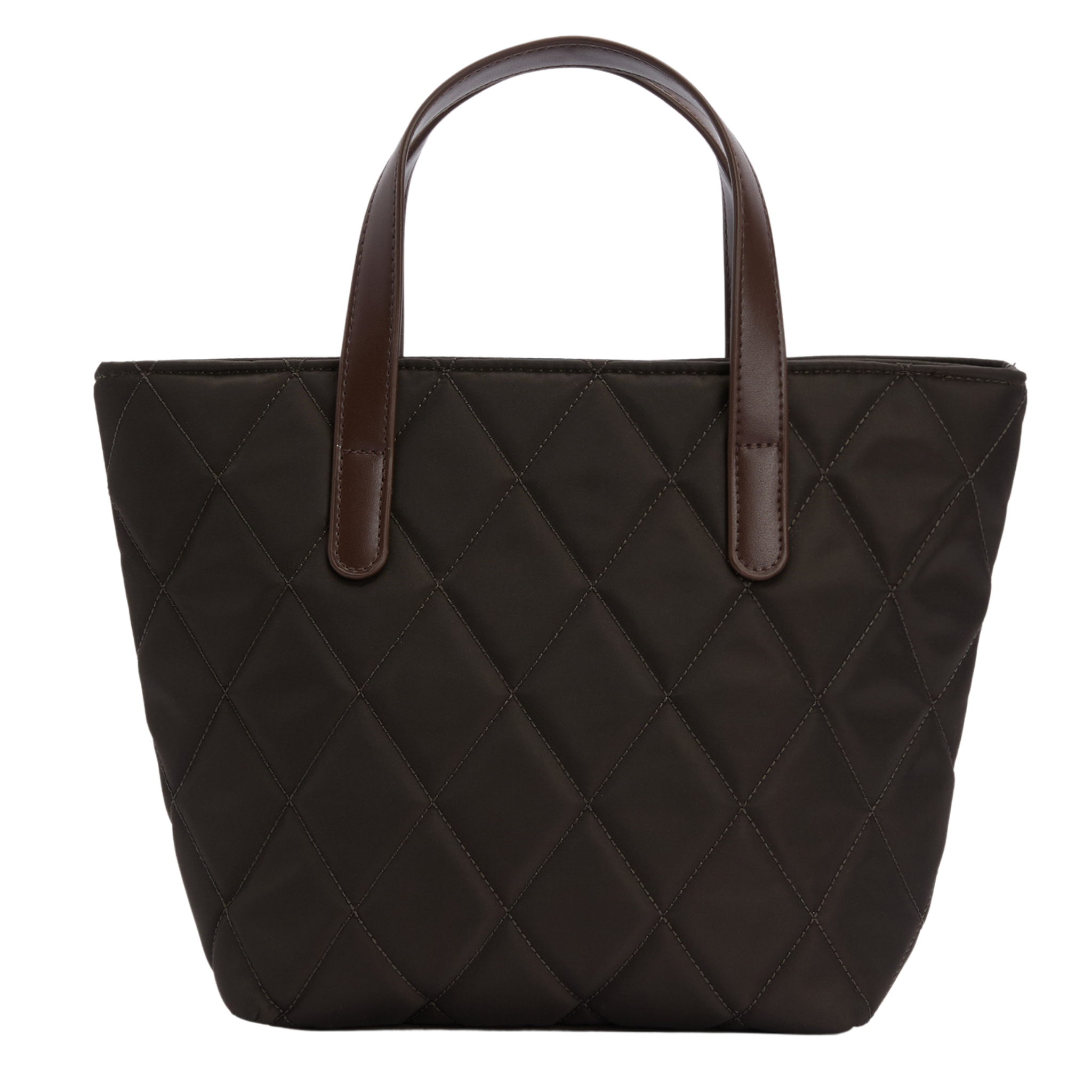 Womens Barbour Olive Quilted Mini Tote Bag