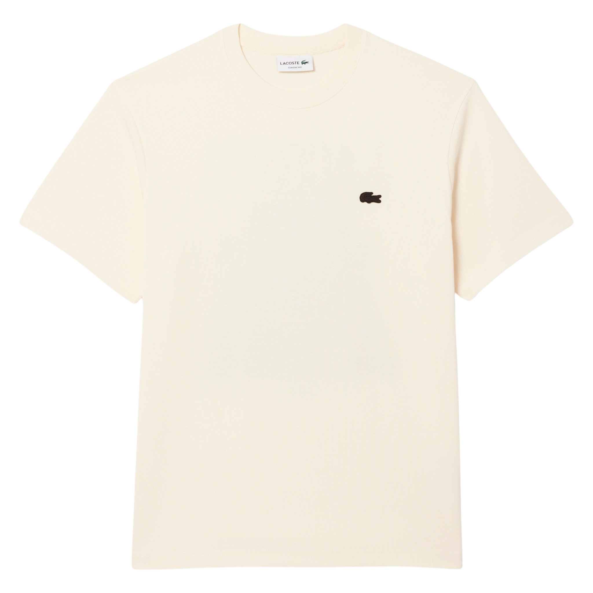 Mens Lacoste Lemon Beige Back Print S/s T Shirt