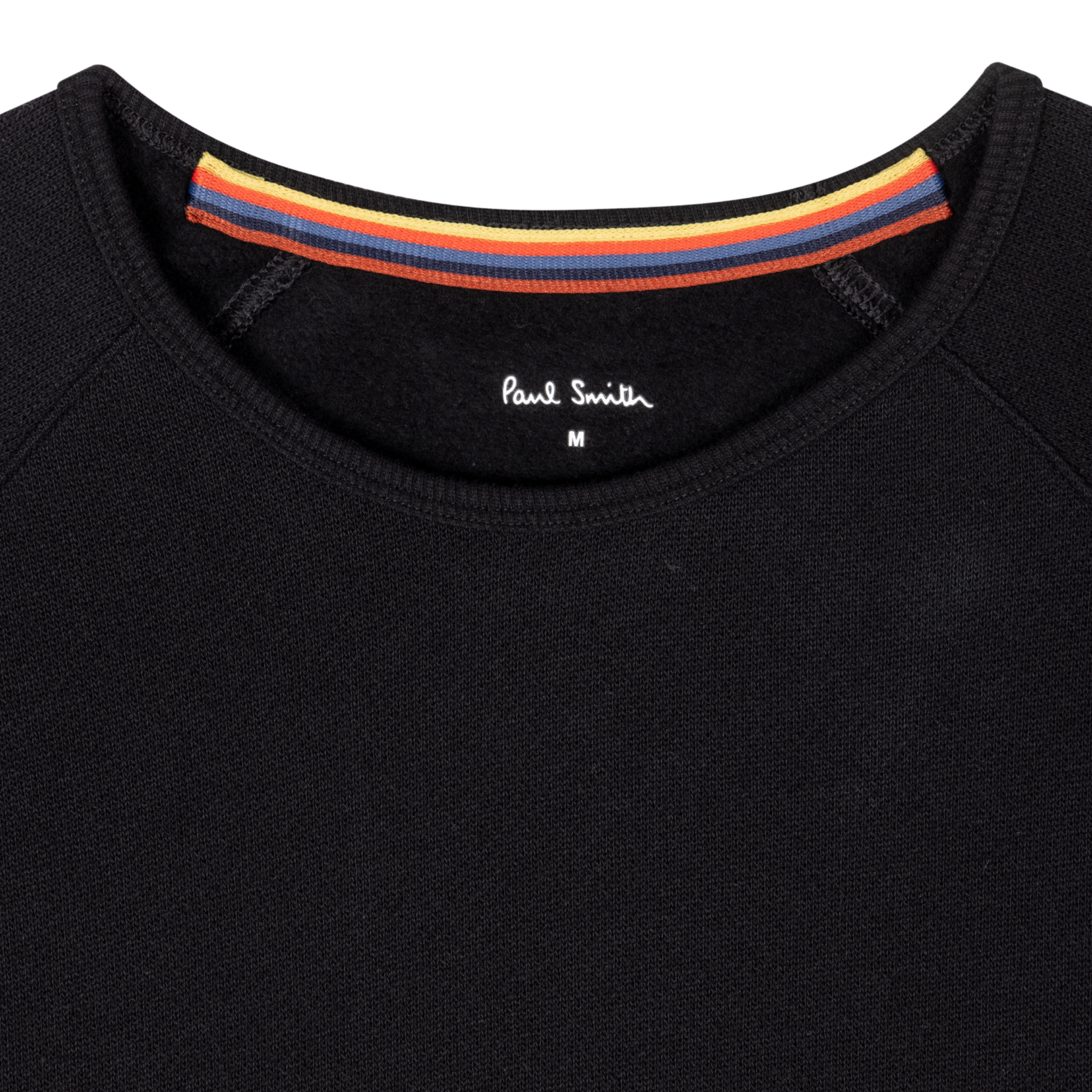 Mens Paul Smith Black Artist Rib Lounge Sweatshirt