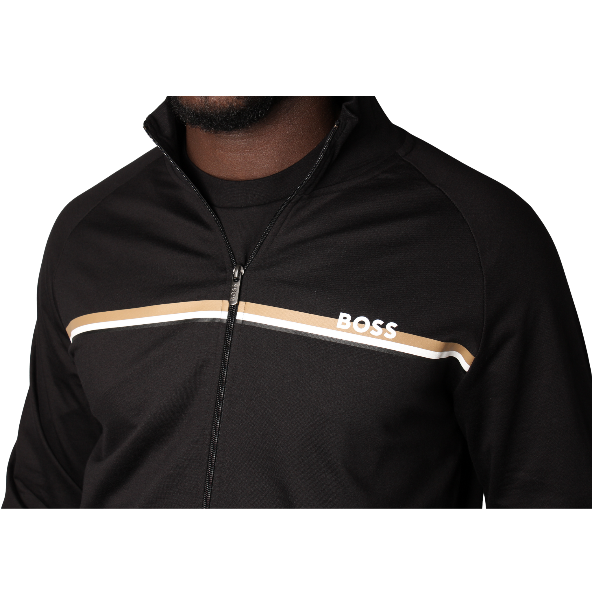 Mens BOSS Black Authentic Zip Sweat Jacket