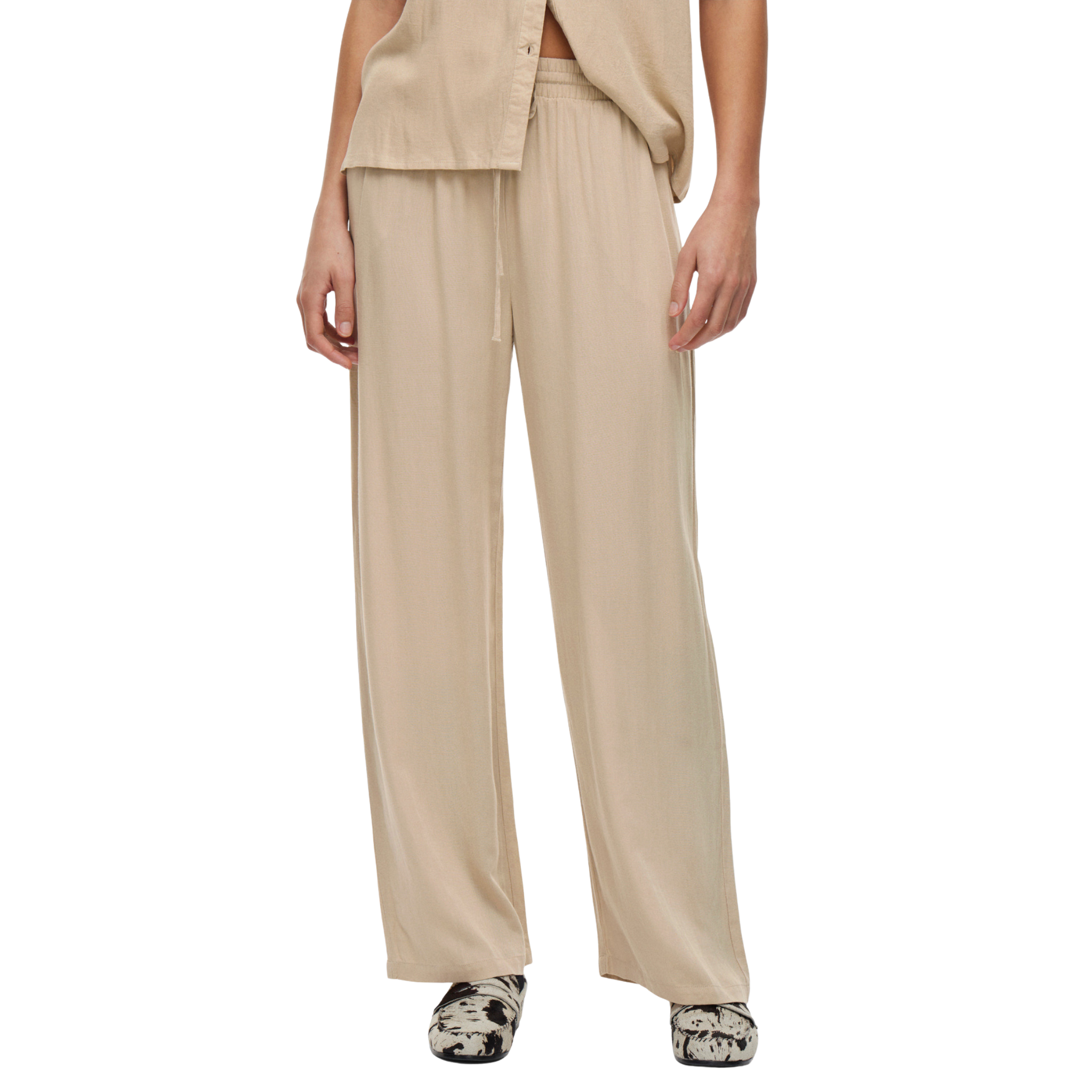 Womens Vila Feather Grey Vipricil 7/8 Pants