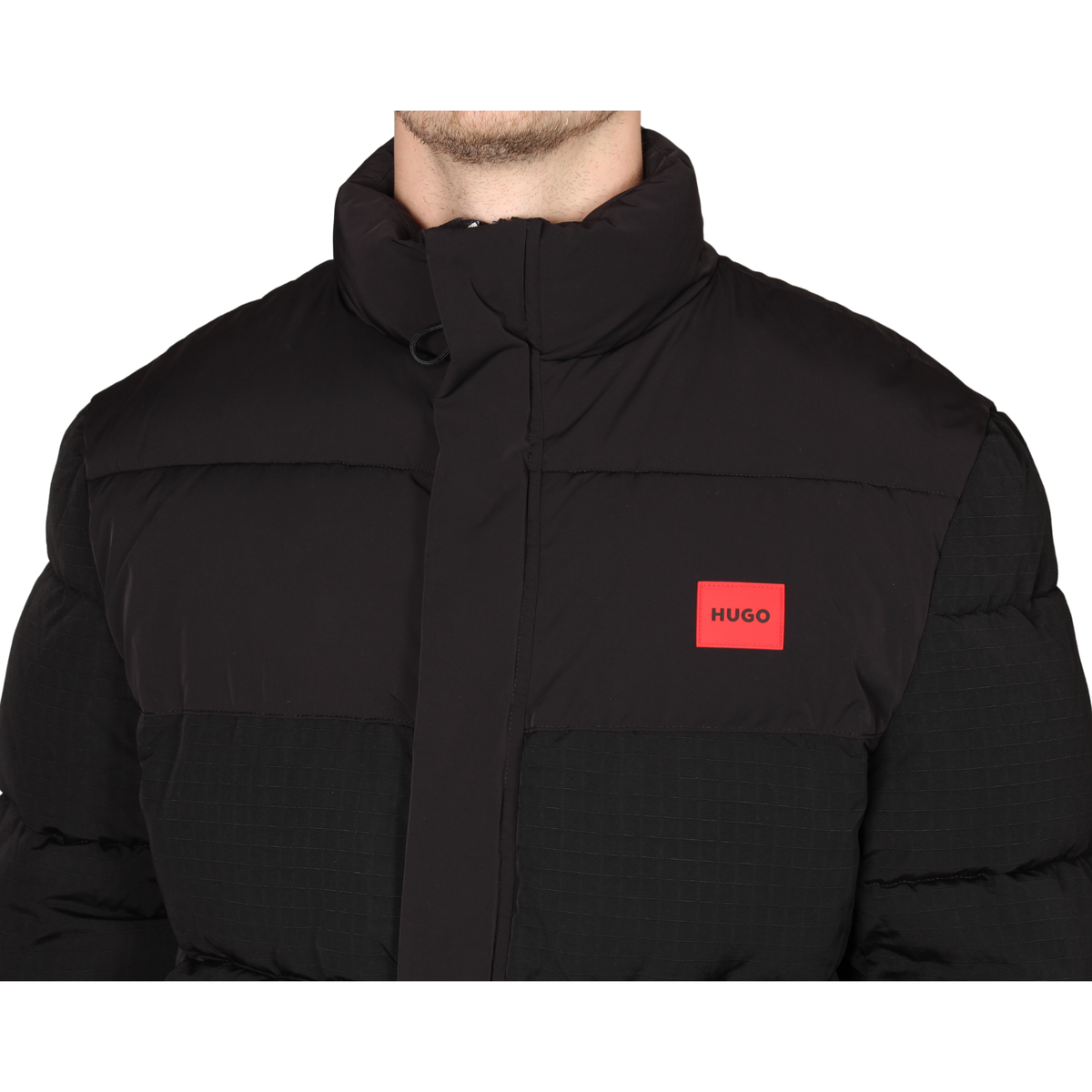 Mens HUGO Black Balto2642 Padded Jacket