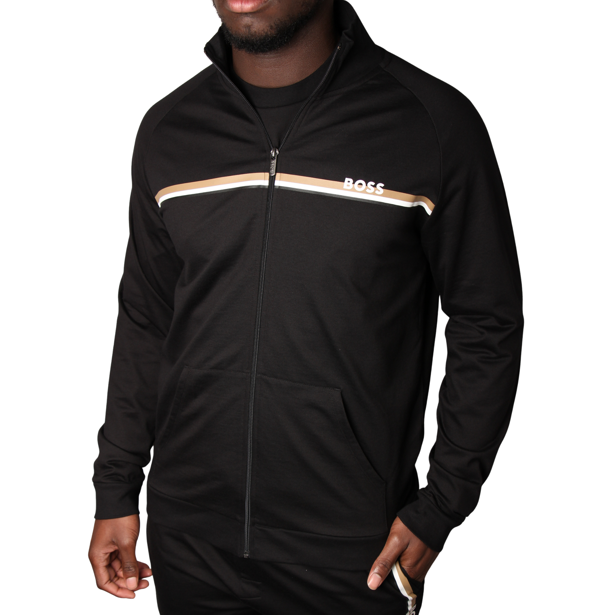 Mens BOSS Black Authentic Zip Sweat Jacket