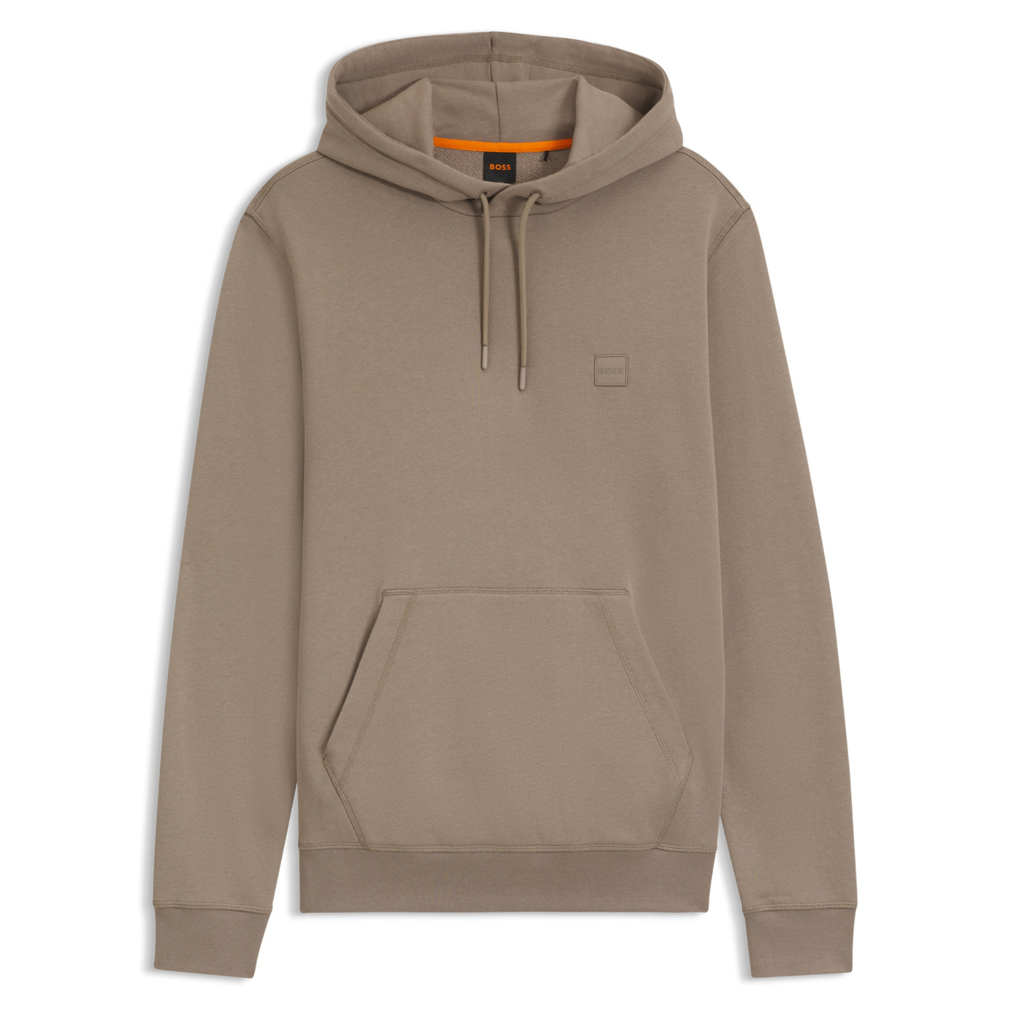 Mens BOSS Open Green Wetalk Hoodie