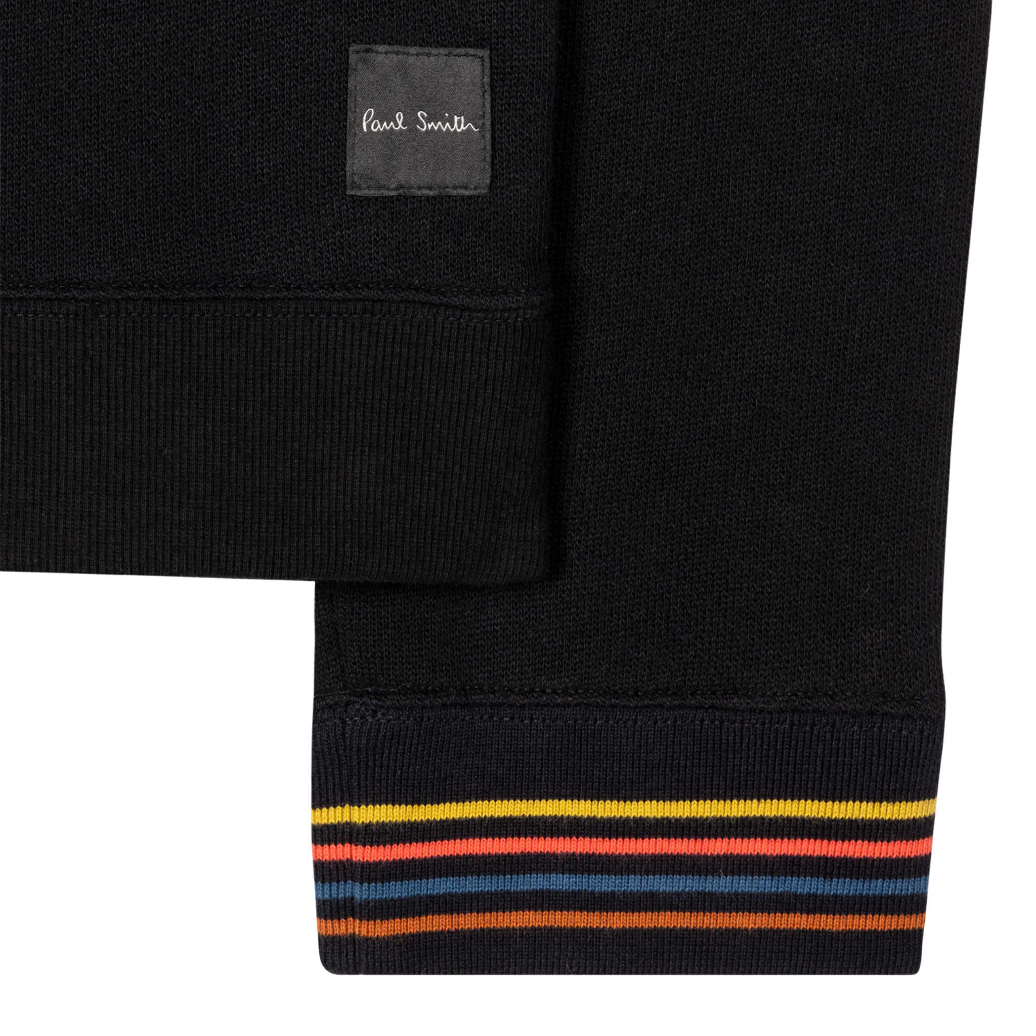 Mens Paul Smith Black Artist Rib Lounge Sweatshirt