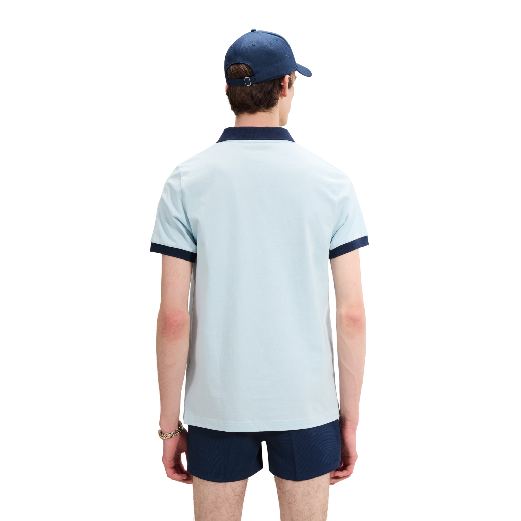 Mens Ellesse Light Blue/Navy Lessepsia S/s Polo Shirt