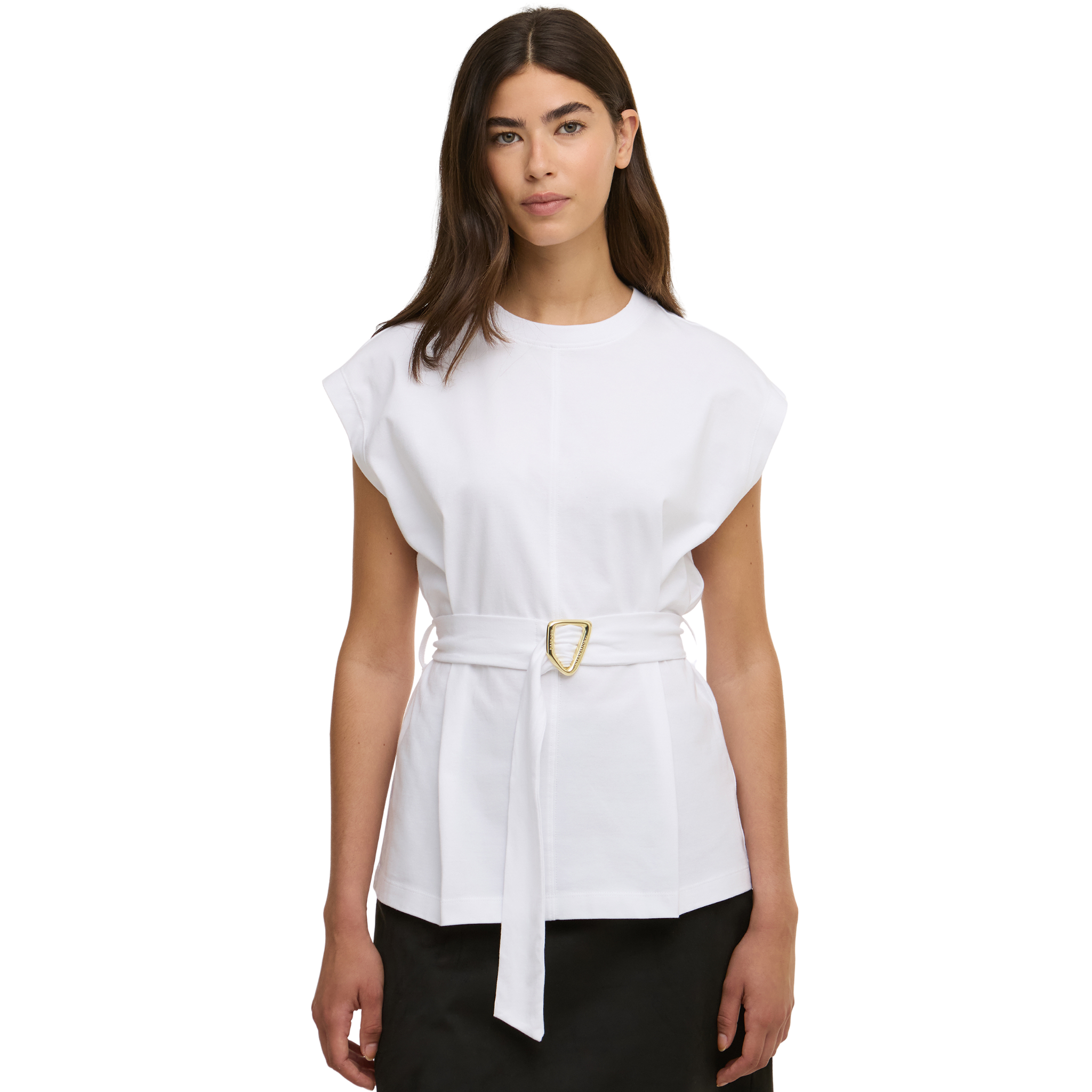 Womens Barbour International White Alexis Top