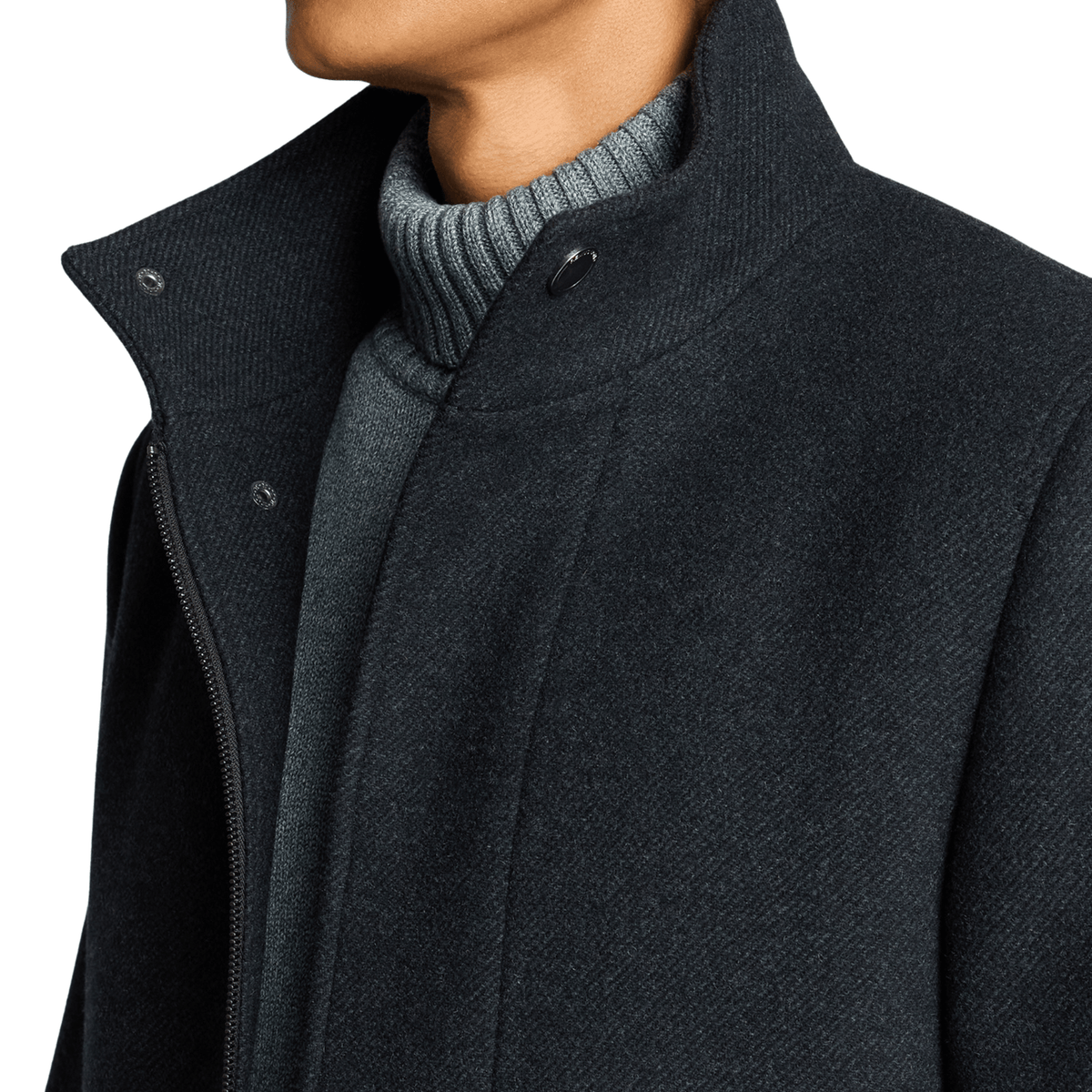 Mens Remus Uomo Dark Blue Jacob Tailored Coat