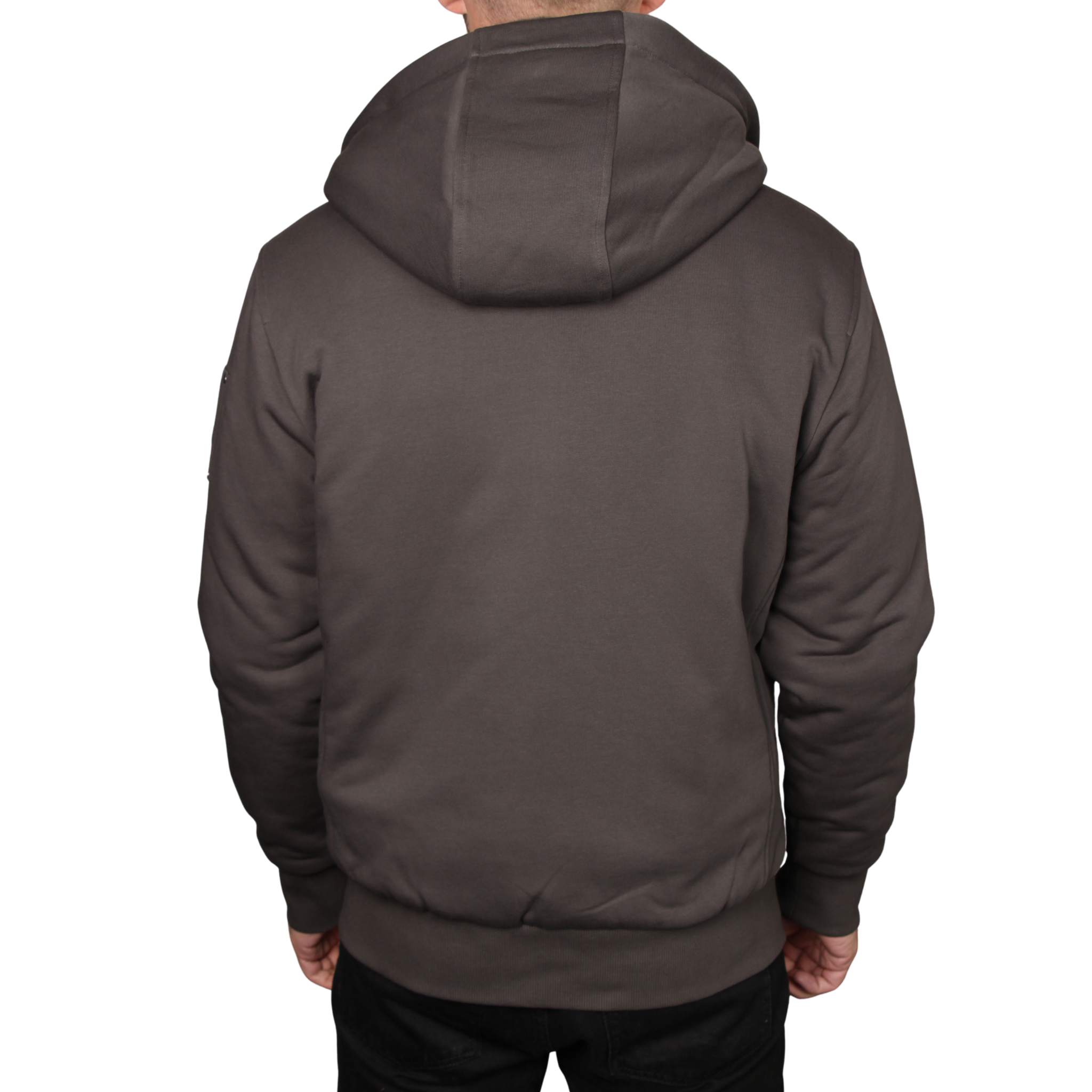 Mens Moose Knuckles Cement Classic Bunny Zip Hoodie