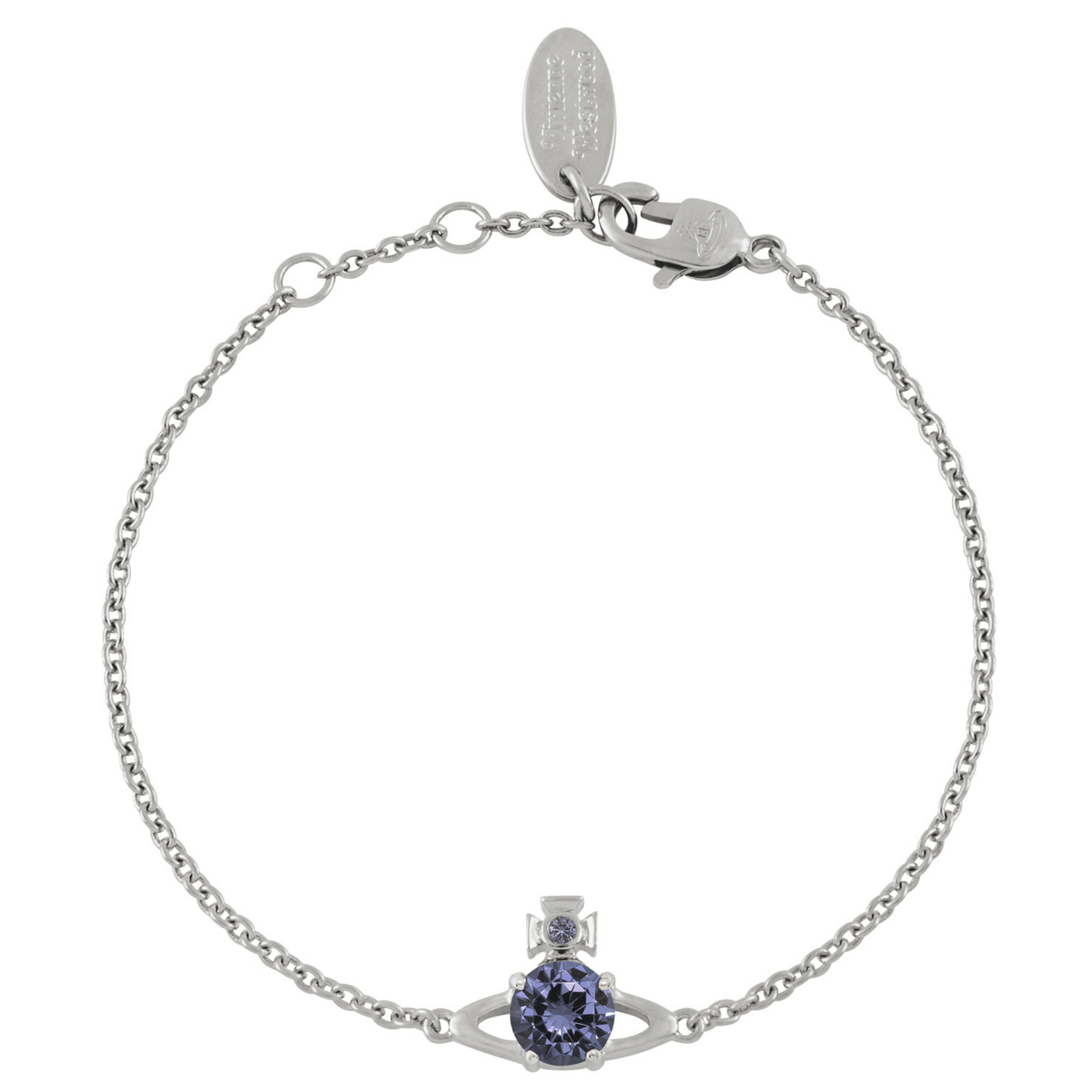 Vivienne Westwood Platinum/Lavender Reina Small Bracelet