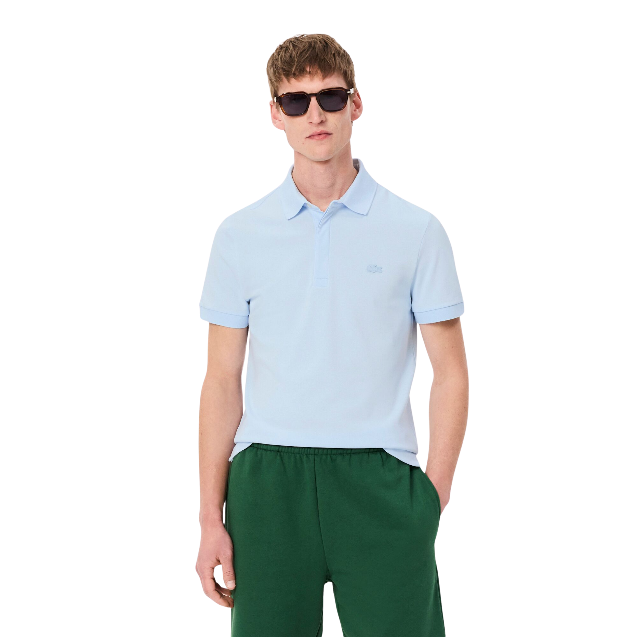 Mens Lacoste Rill Blue Paris Smart Regular Fit S/s Polo Shirt