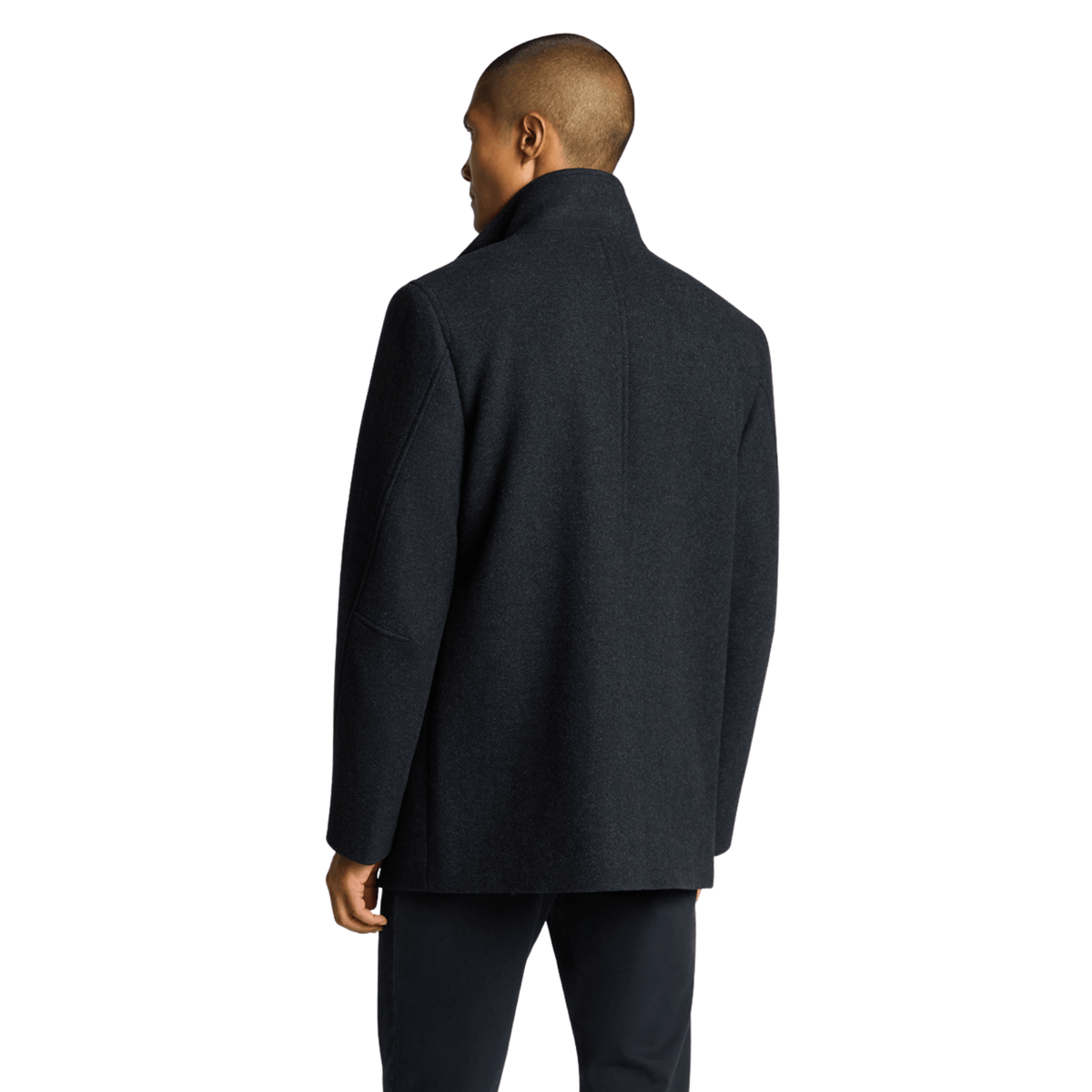 Mens Remus Uomo Dark Blue Jacob Tailored Coat