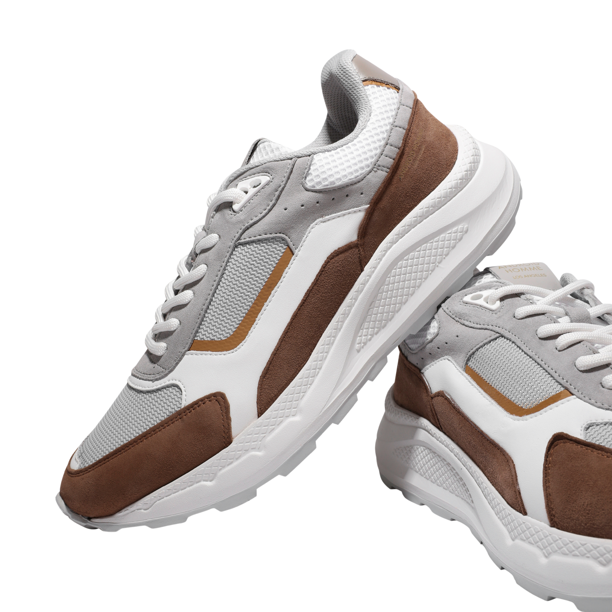 Mens Android Homme Chocolate/Grey/White El Porto Trainers