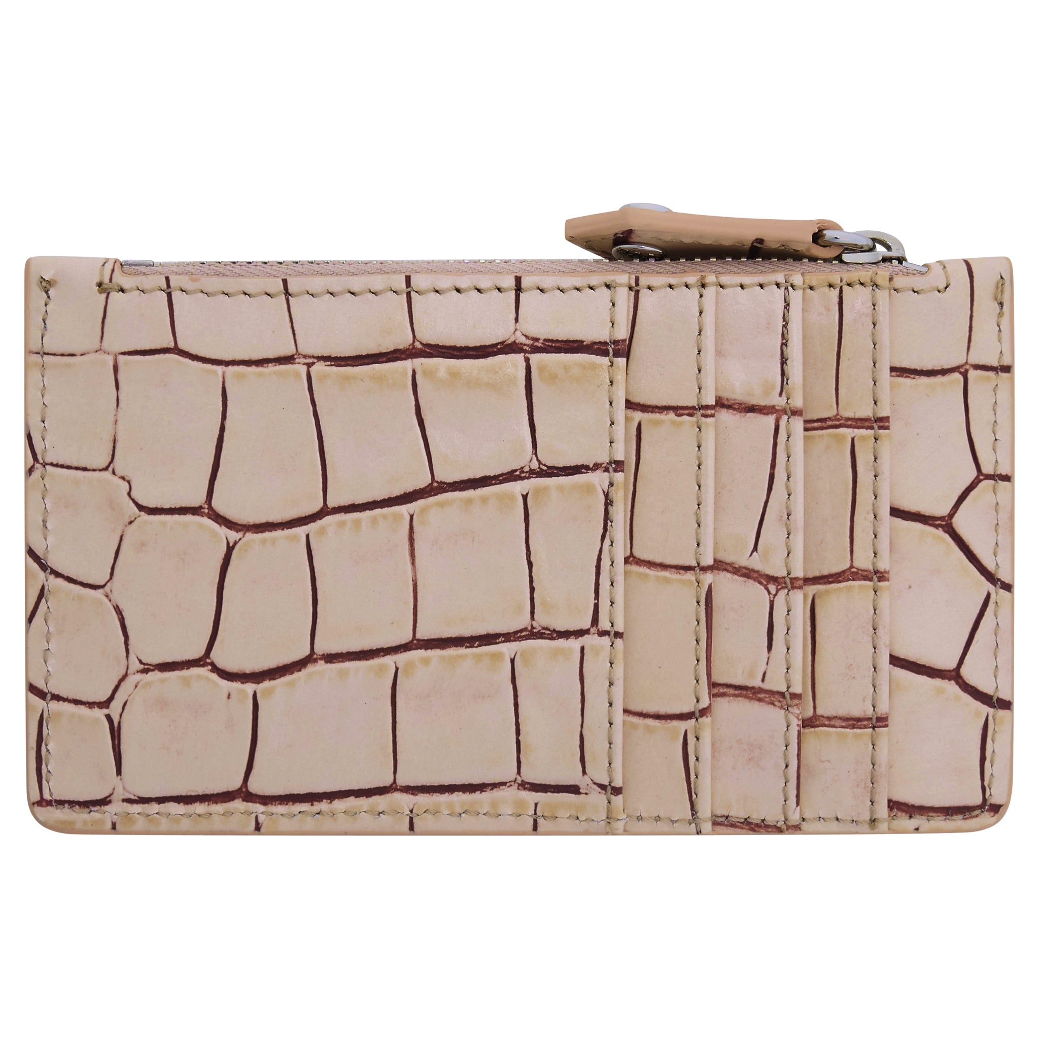 Womens Vivienne Westwood Pink Croc Slim LG Card Holder