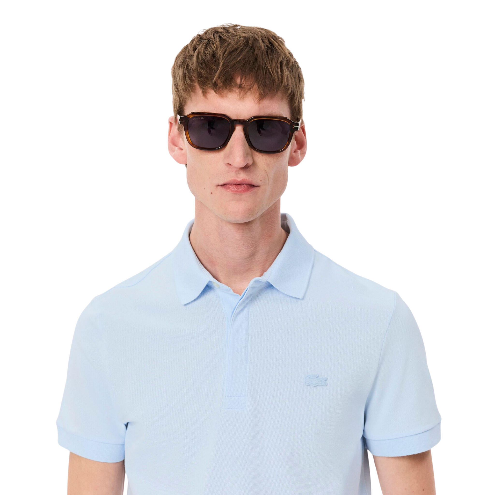 Mens Lacoste Rill Blue Paris Smart Regular Fit S/s Polo Shirt